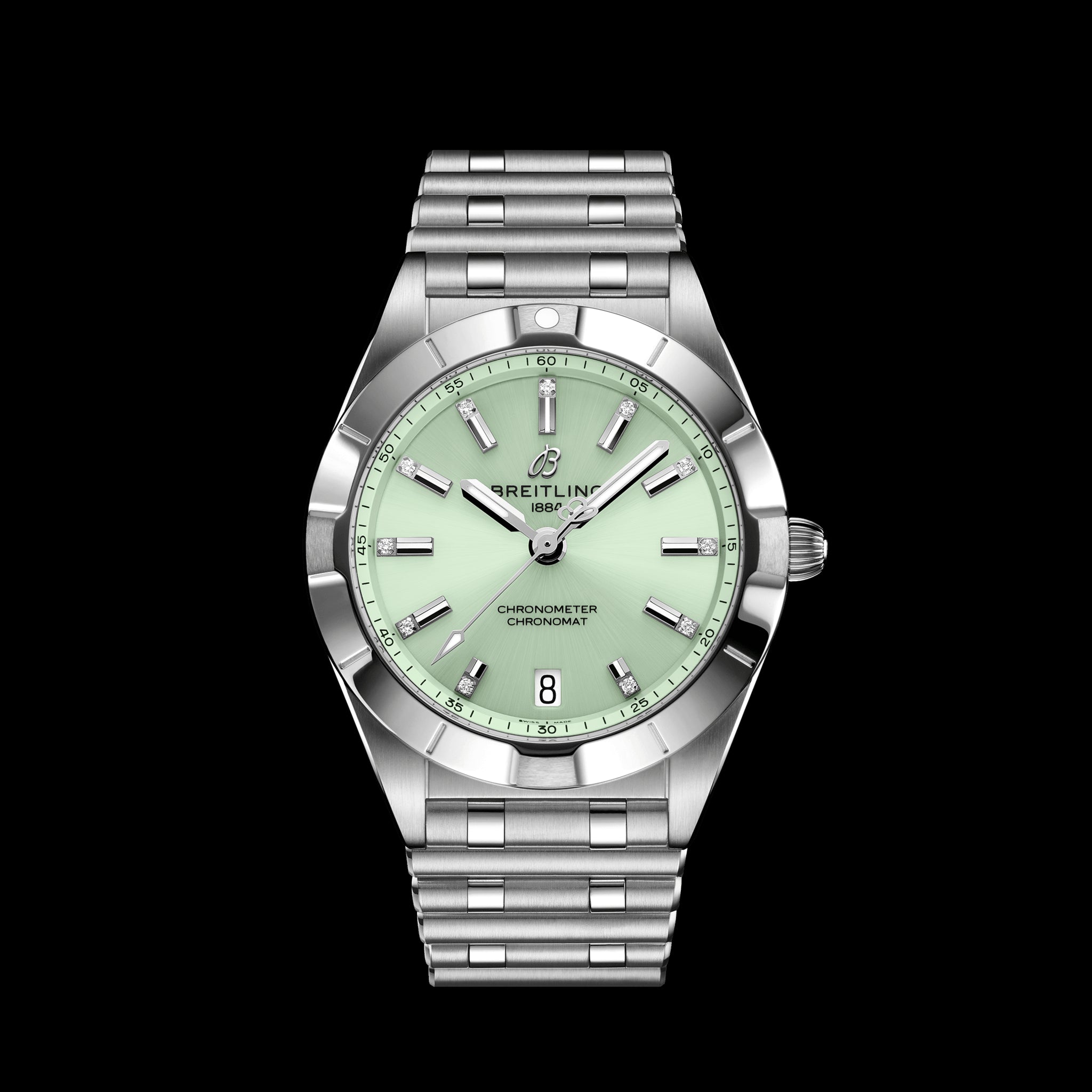 Breitling Chronomat Watch, 32mm Green Dial, A77310101L1A1