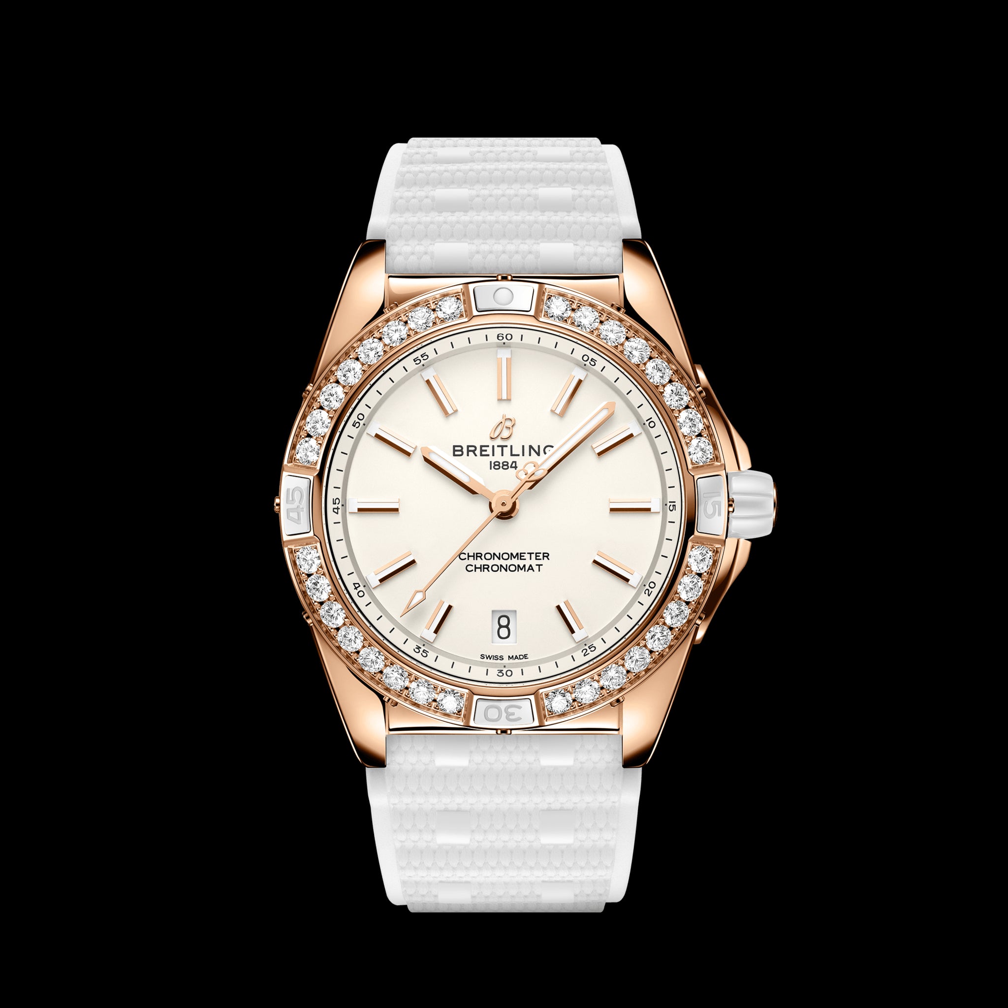 Breitling Super Chronomat Automatic Origins Watch, 38mm White Dial, R17356531G1S1