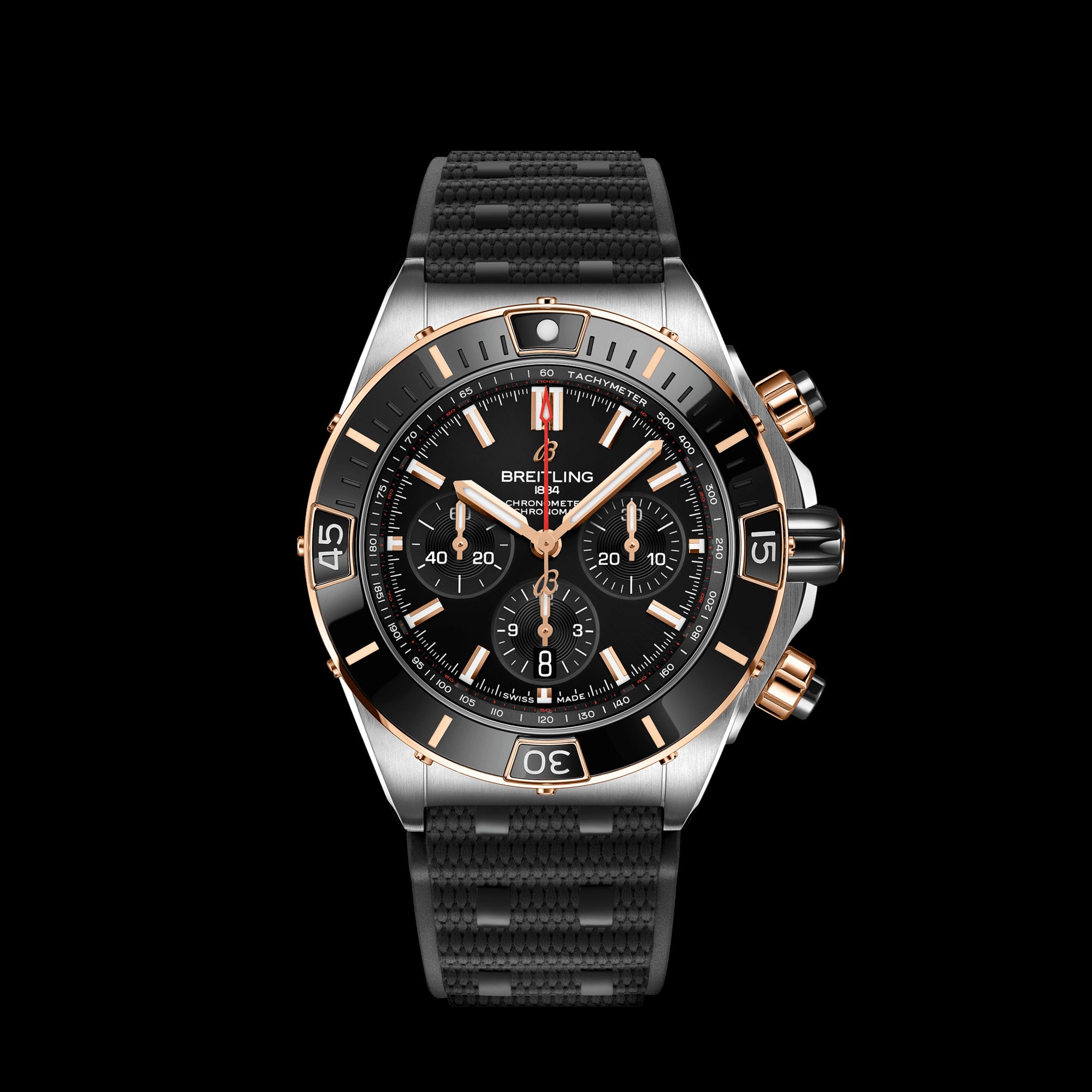 Breitling Super Chronomat B01 Watch, 44mm Black Dial, UB0136251B1S1