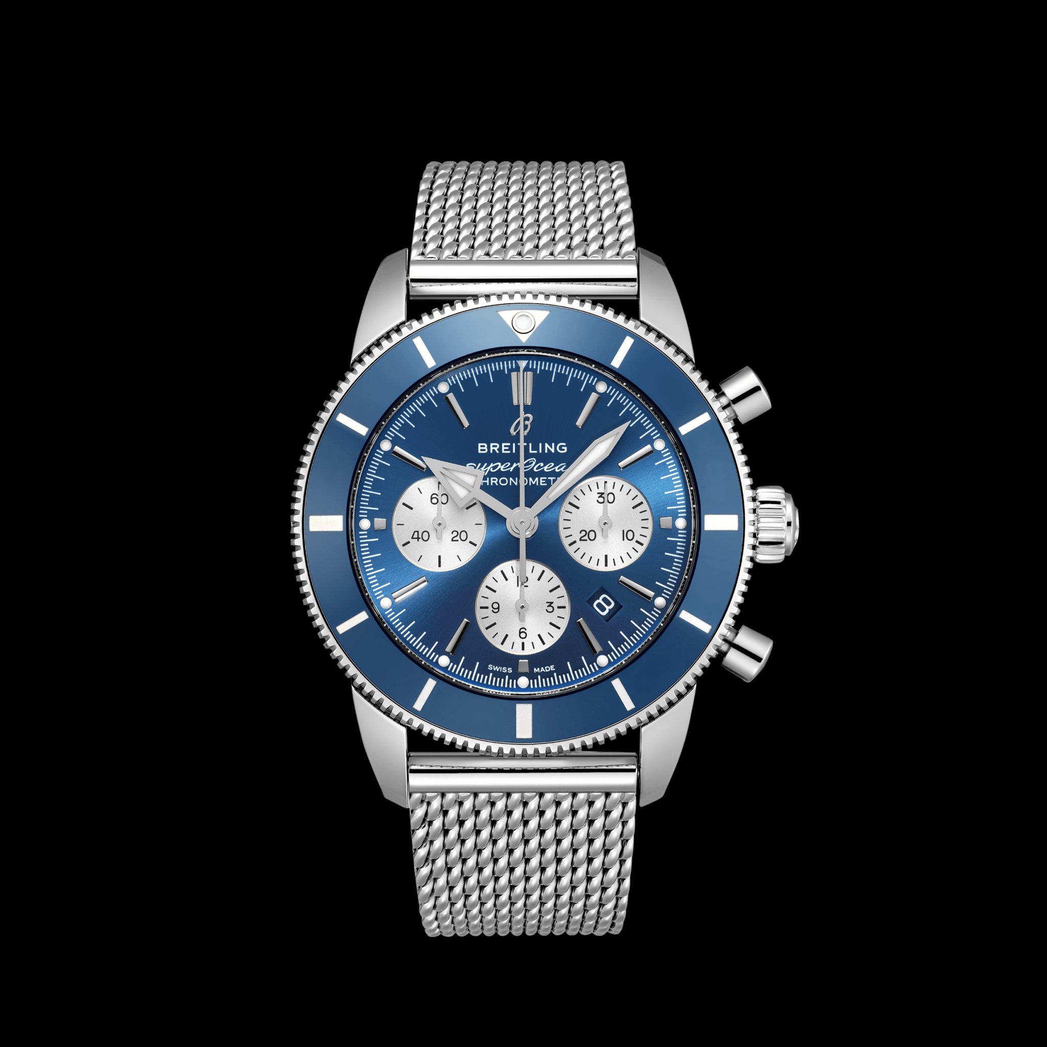 Breitling Superocean Heritage B01 Chronograph Watch, 44mm Blue Dial, AB0162161C1A1
