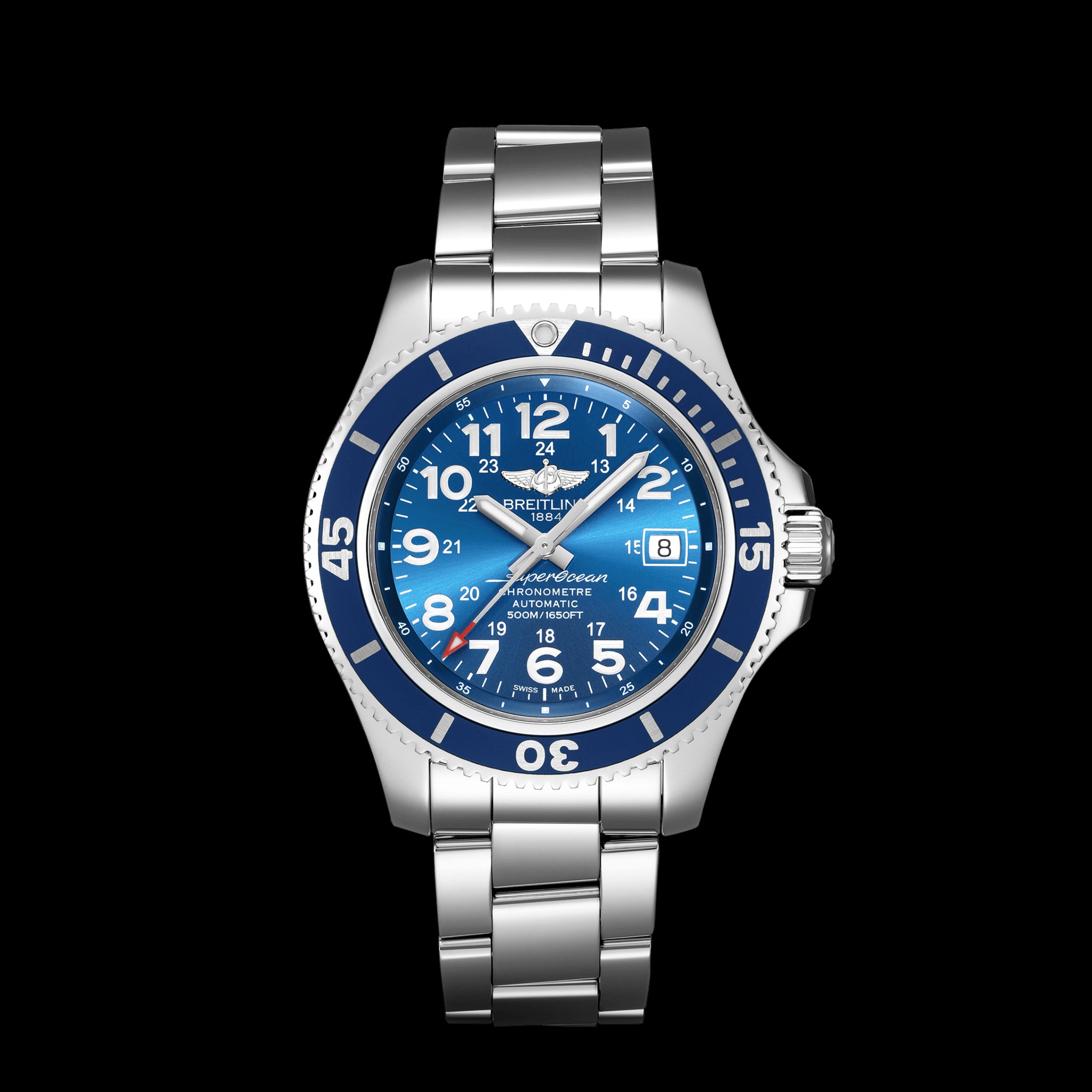 Breitling Superocean Ii Watch, 42mm Blue Dial, A17365D11C1A1