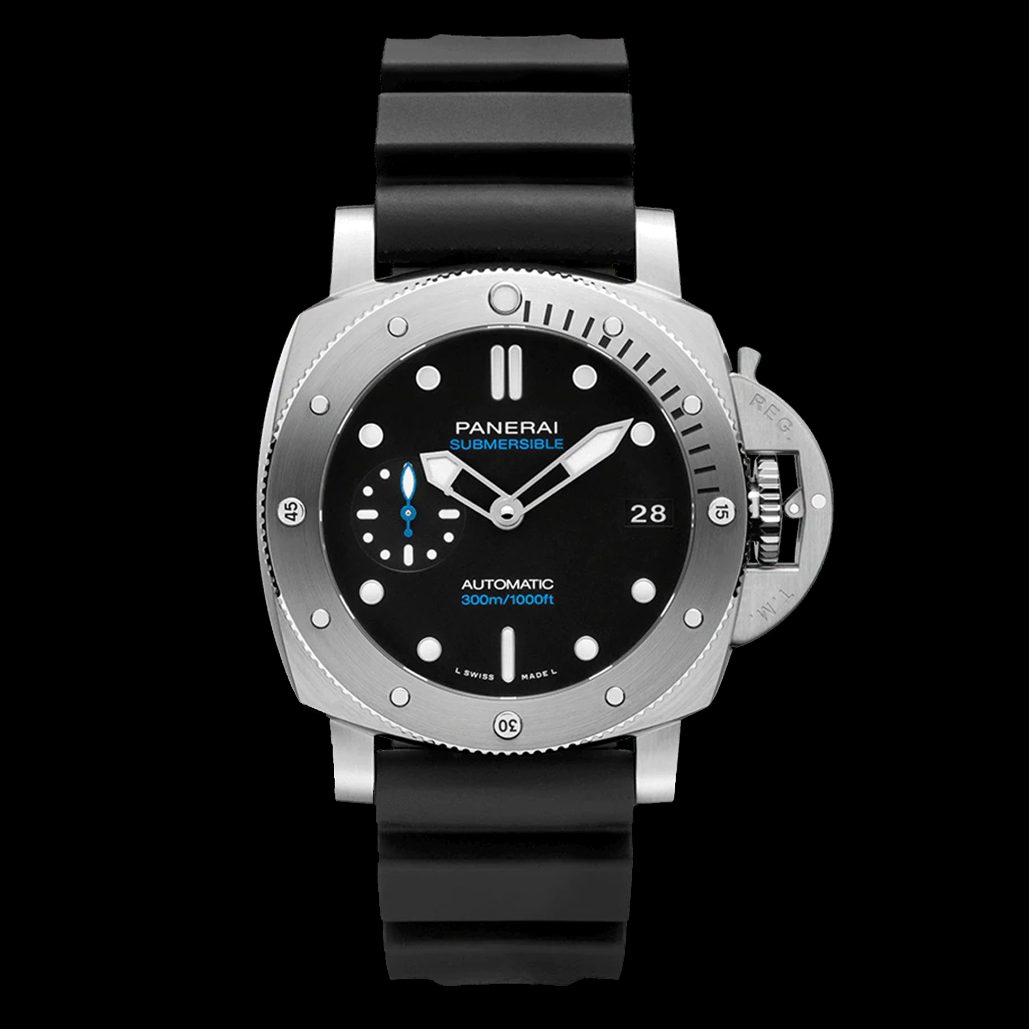 Panerai Submersible Watch 47mm Black Dial PAM02973