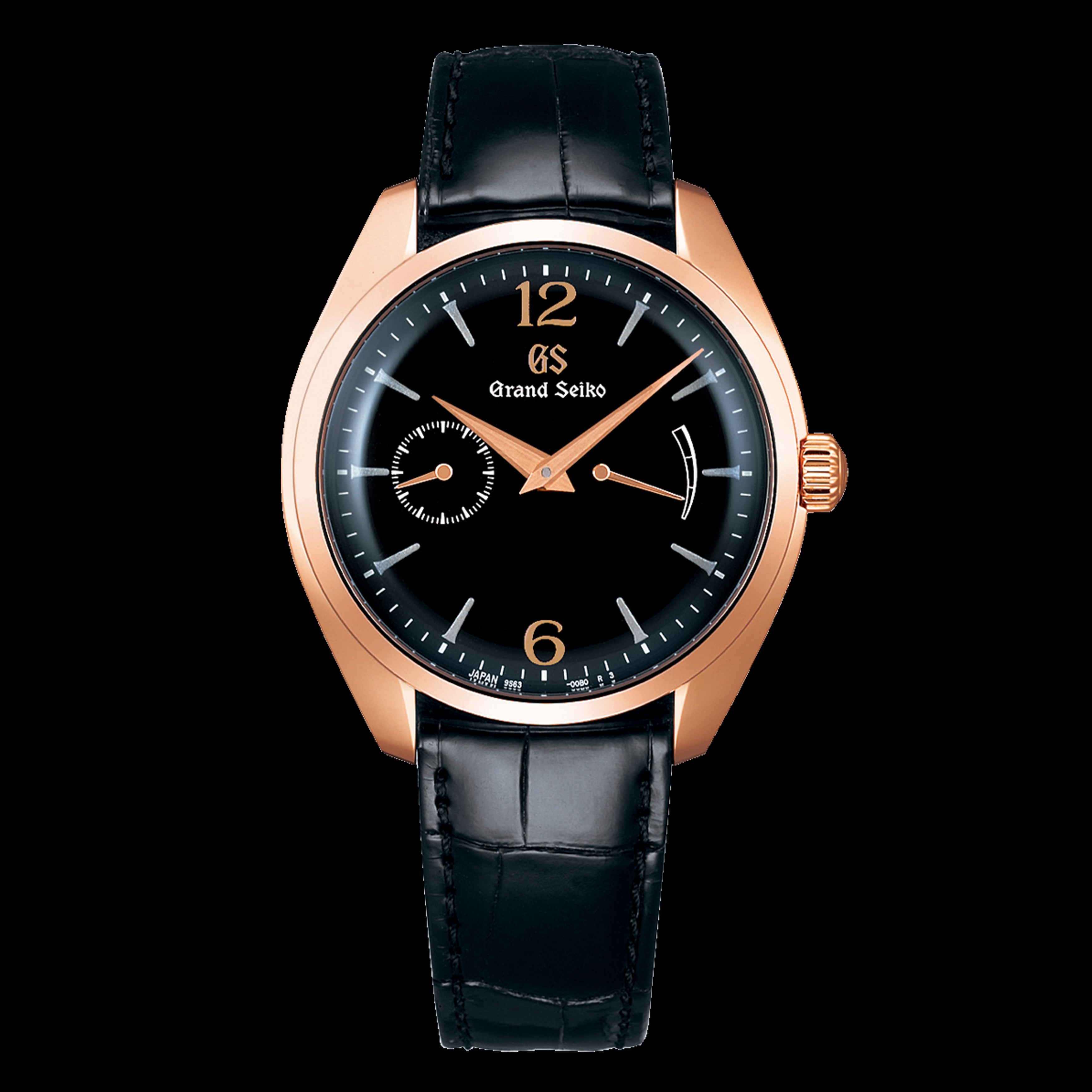 Grand Seiko Elegance Watch, 39mm Black Dial, SBGK004