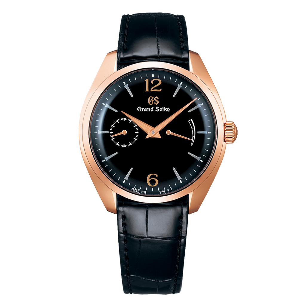 Grand Seiko Elegance Watch, 39mm Black Dial, SBGK004
