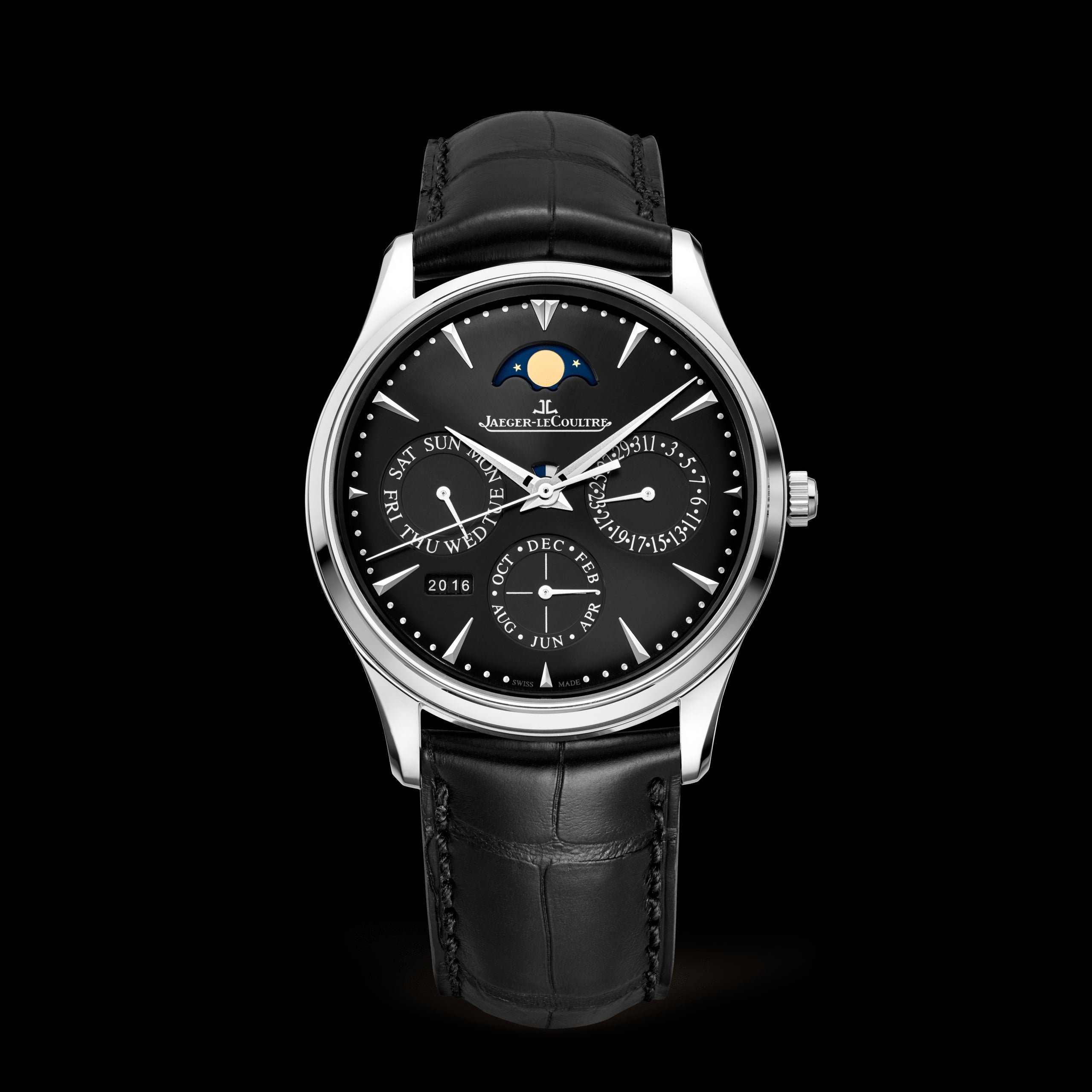 Jaeger-LeCoultre Master Ultra Thin Perpetual Watch, 39mm Black Dial, Q1308470