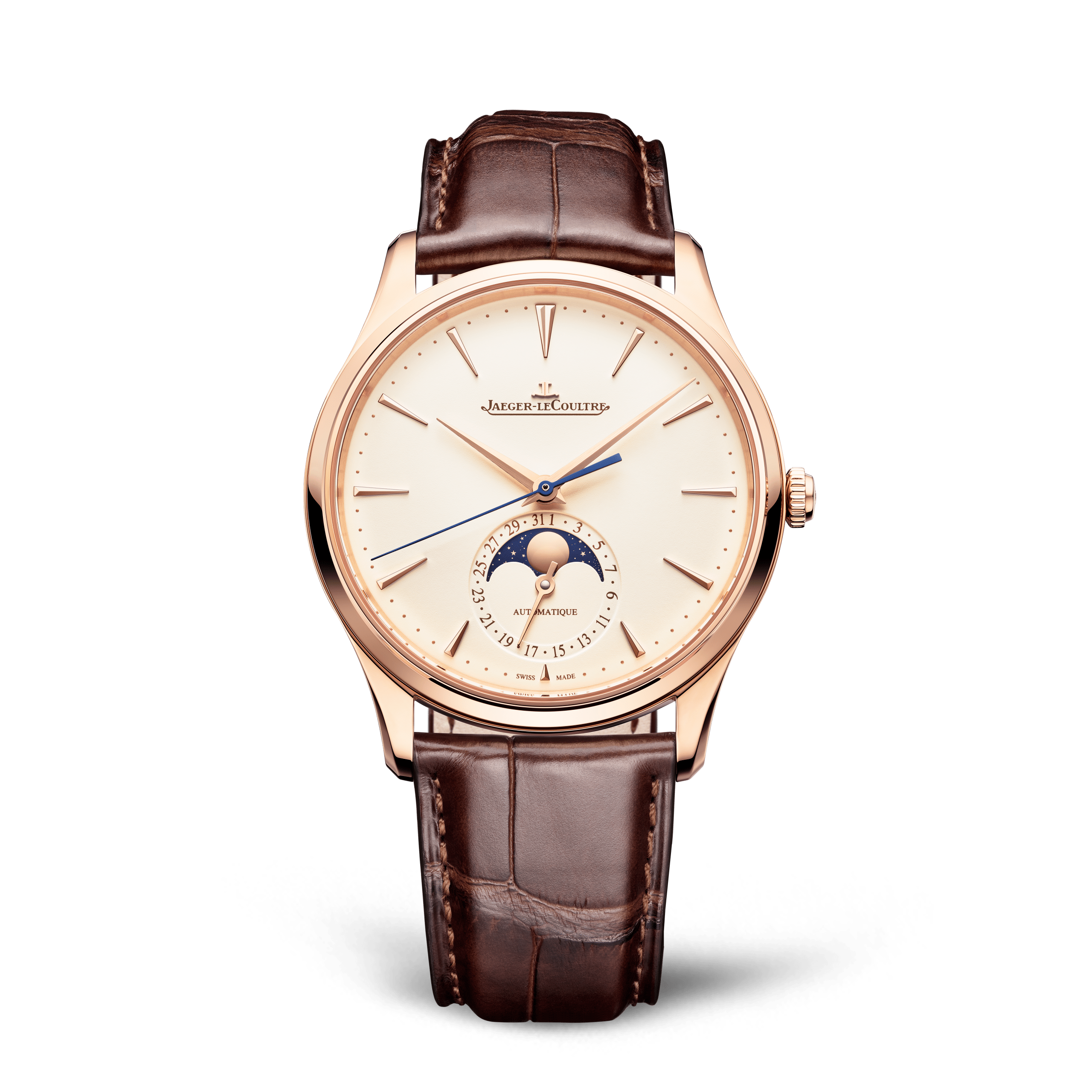 Jaeger-LeCoultre Master Ultra Thin Moon Watch, 39mm Beige Dial