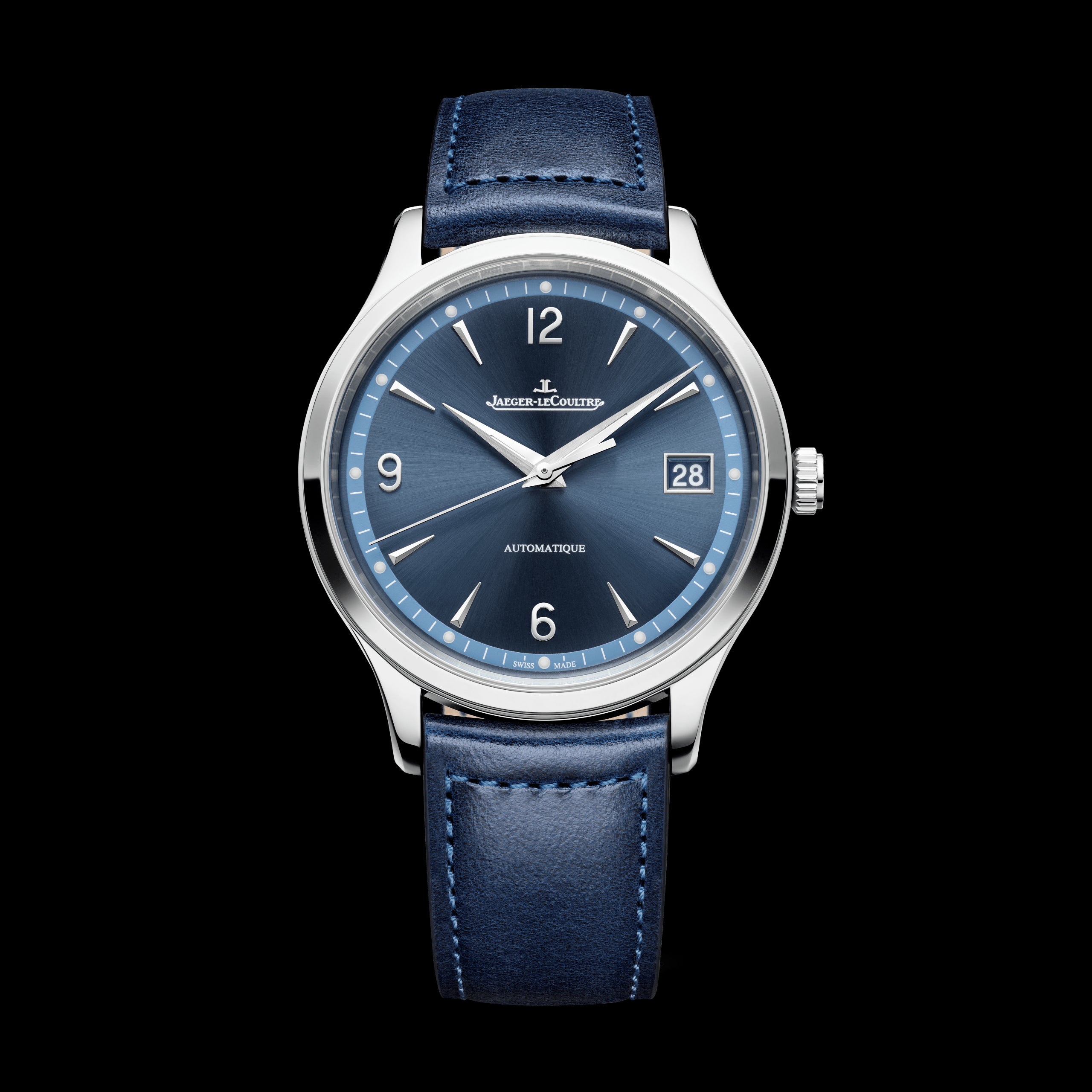 Jaeger-LeCoultre Master Control Date Watch, 40mm Blue Dial, Q4018480