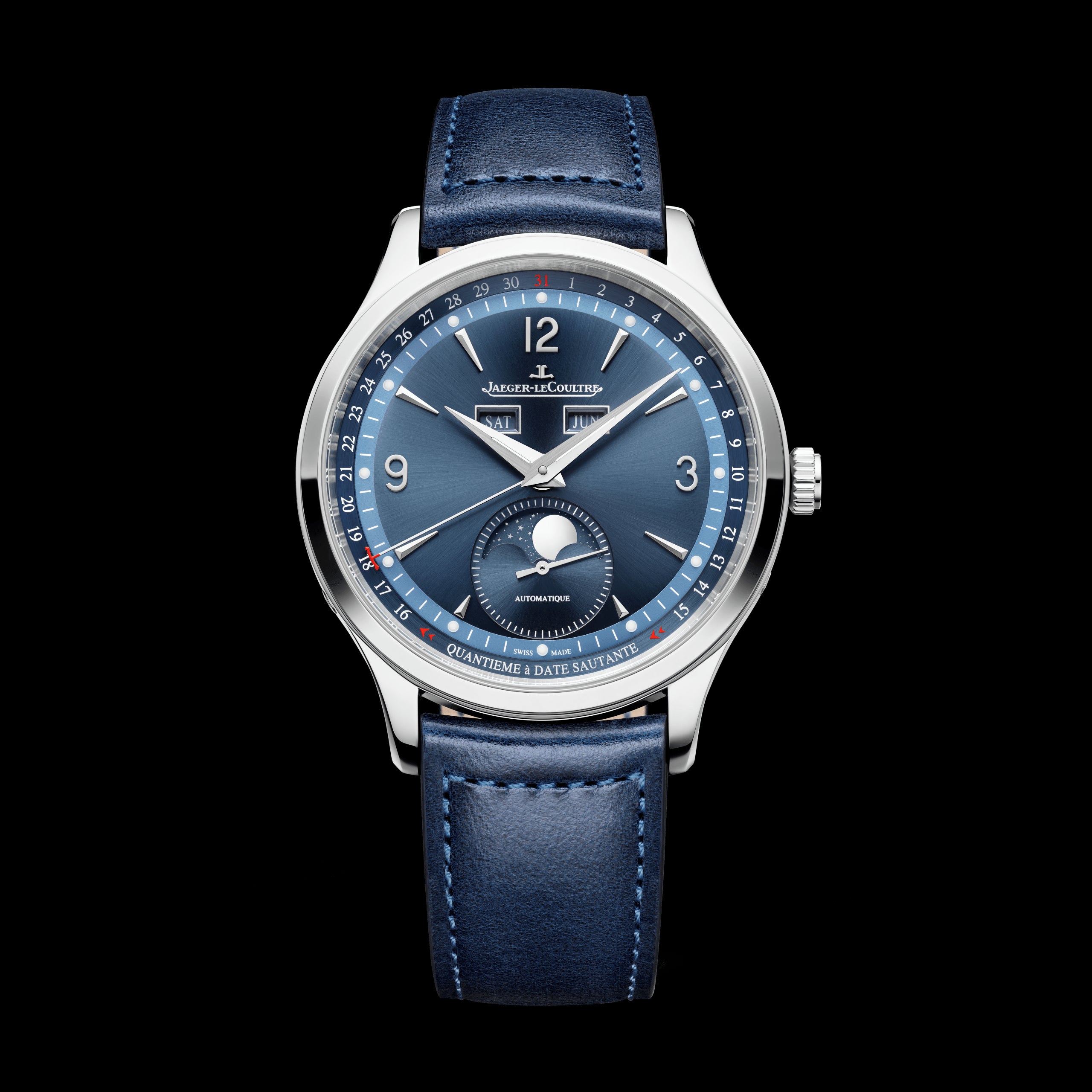 Jaeger-LeCoultre Master Control Calendar Watch, 40mm Blue Dial, Q4148480