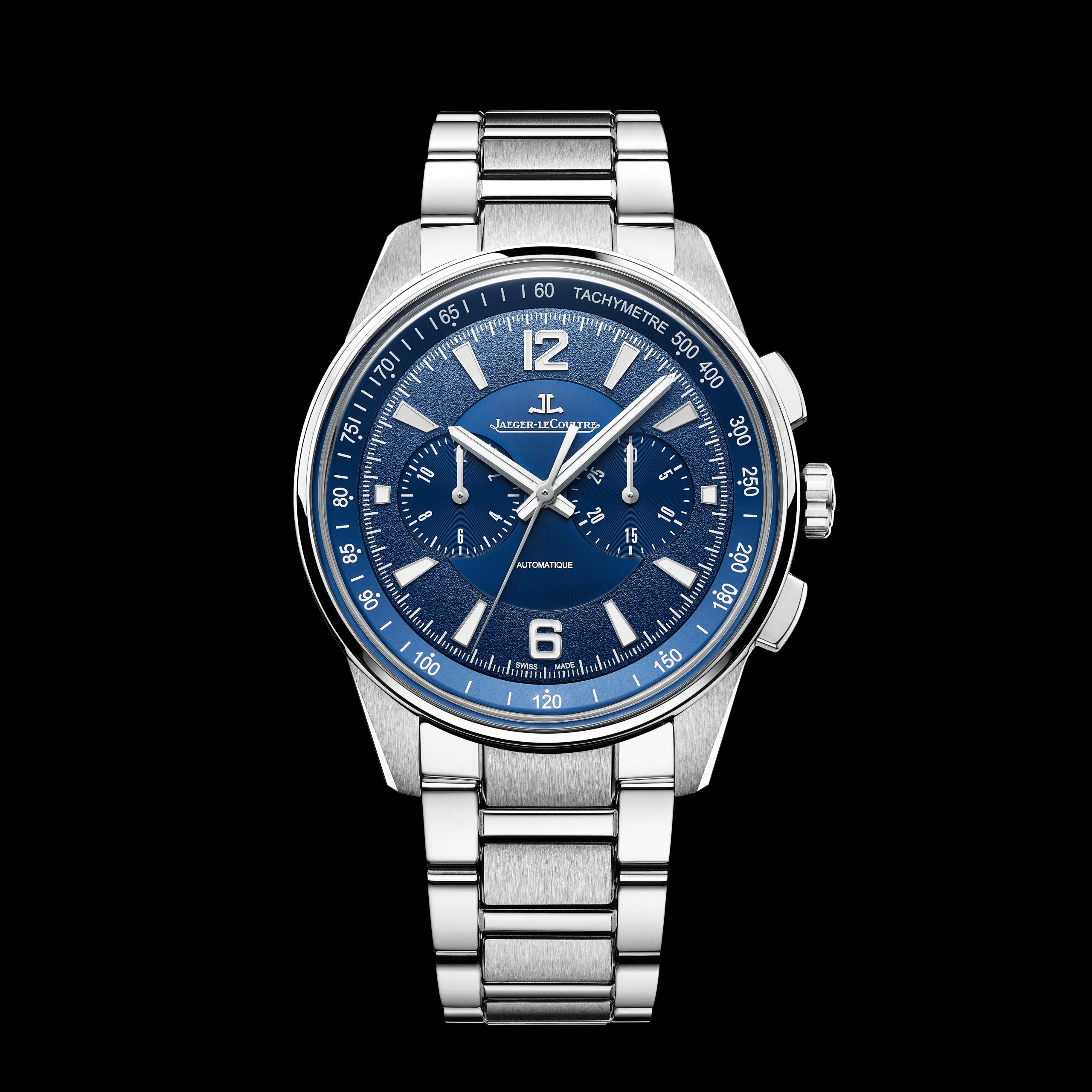 Jaeger LeCoultre Polaris Chronograph Watch 42mm Blue Dial Q9028180