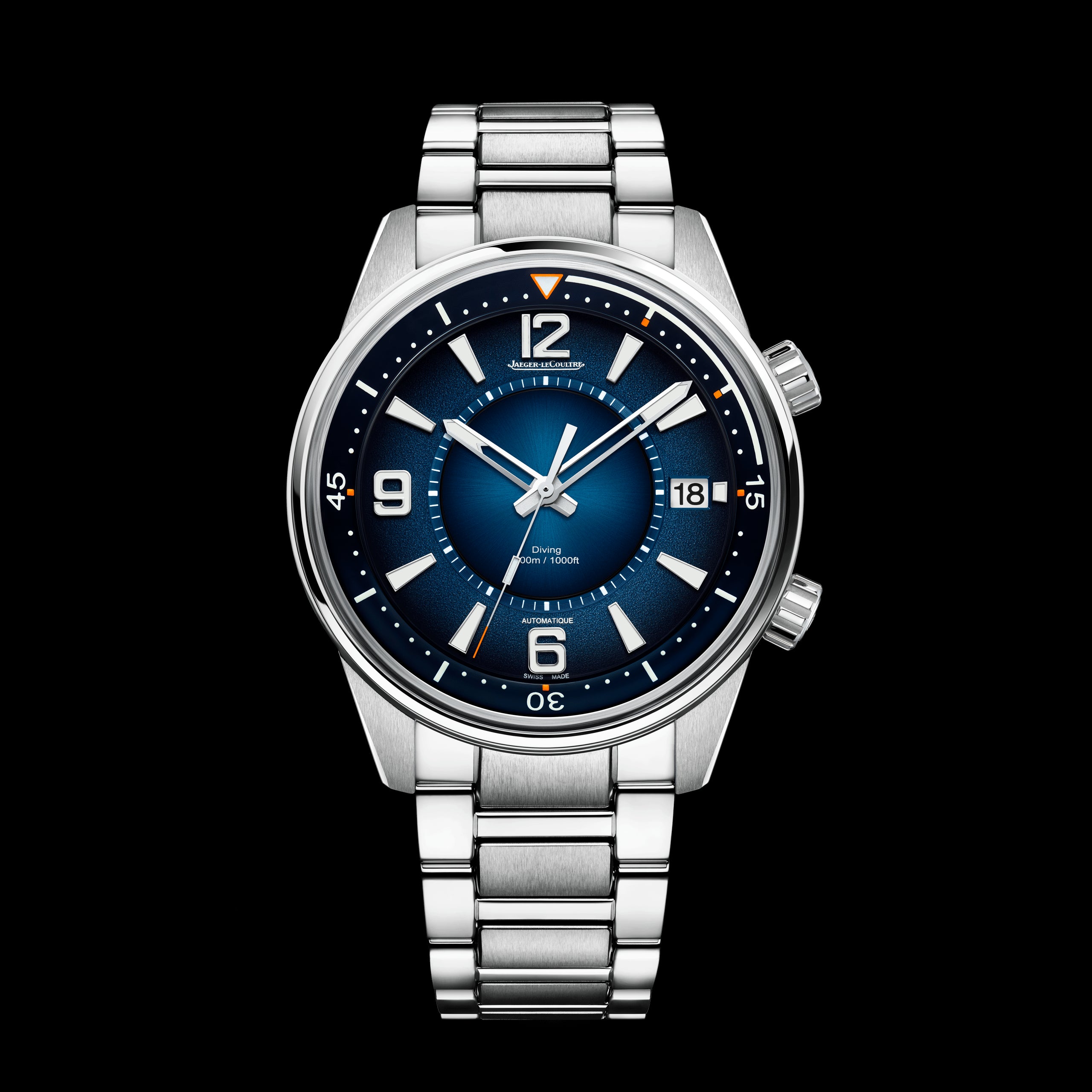 Jaeger-LeCoultre Polaris Mariner Date Watch, 42mm Blue Dial, Q9068180