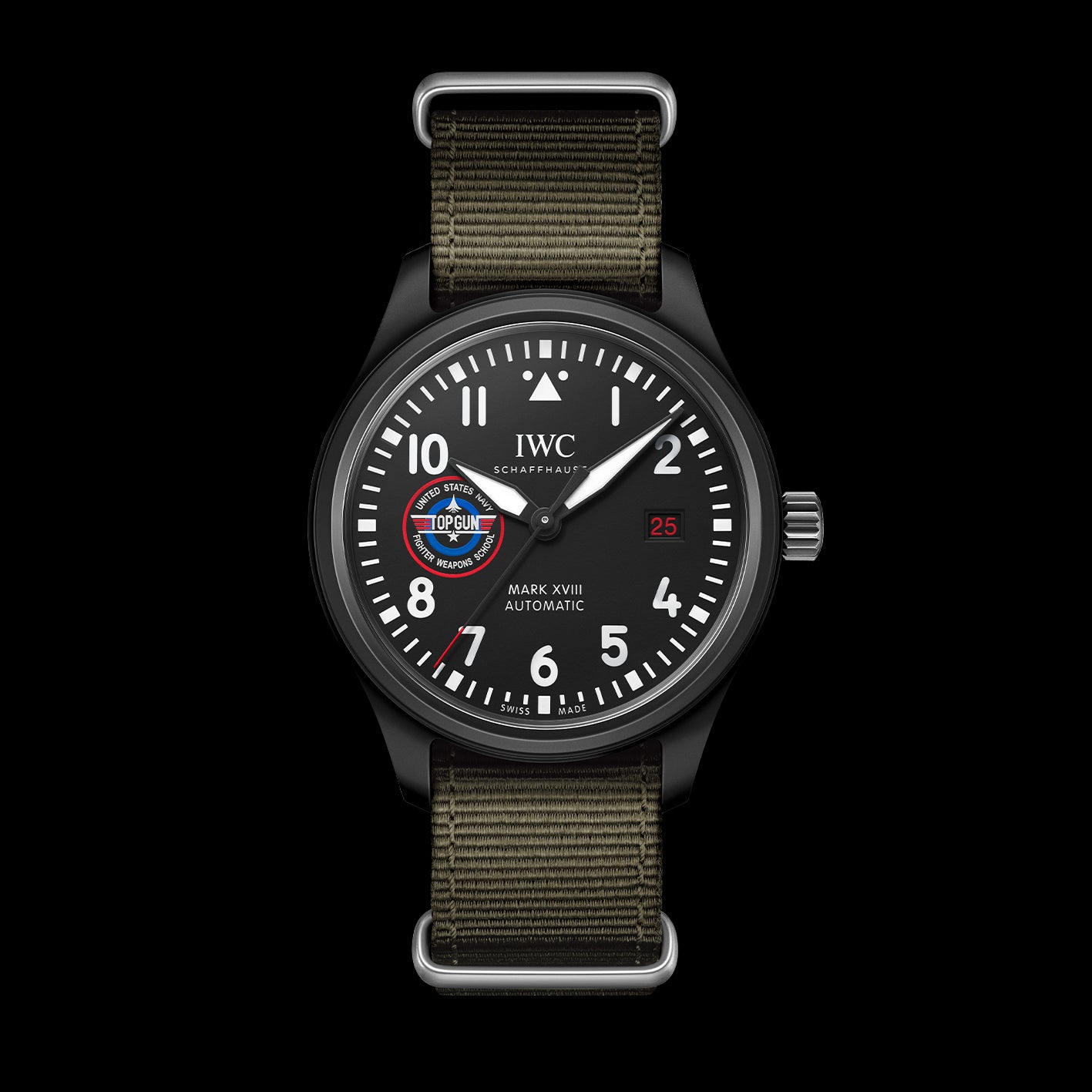 IWC Pilot’S Watch Mark Xviii Top Gun Edition “Sfti” Watch, 41mm Black Dial, IW324712