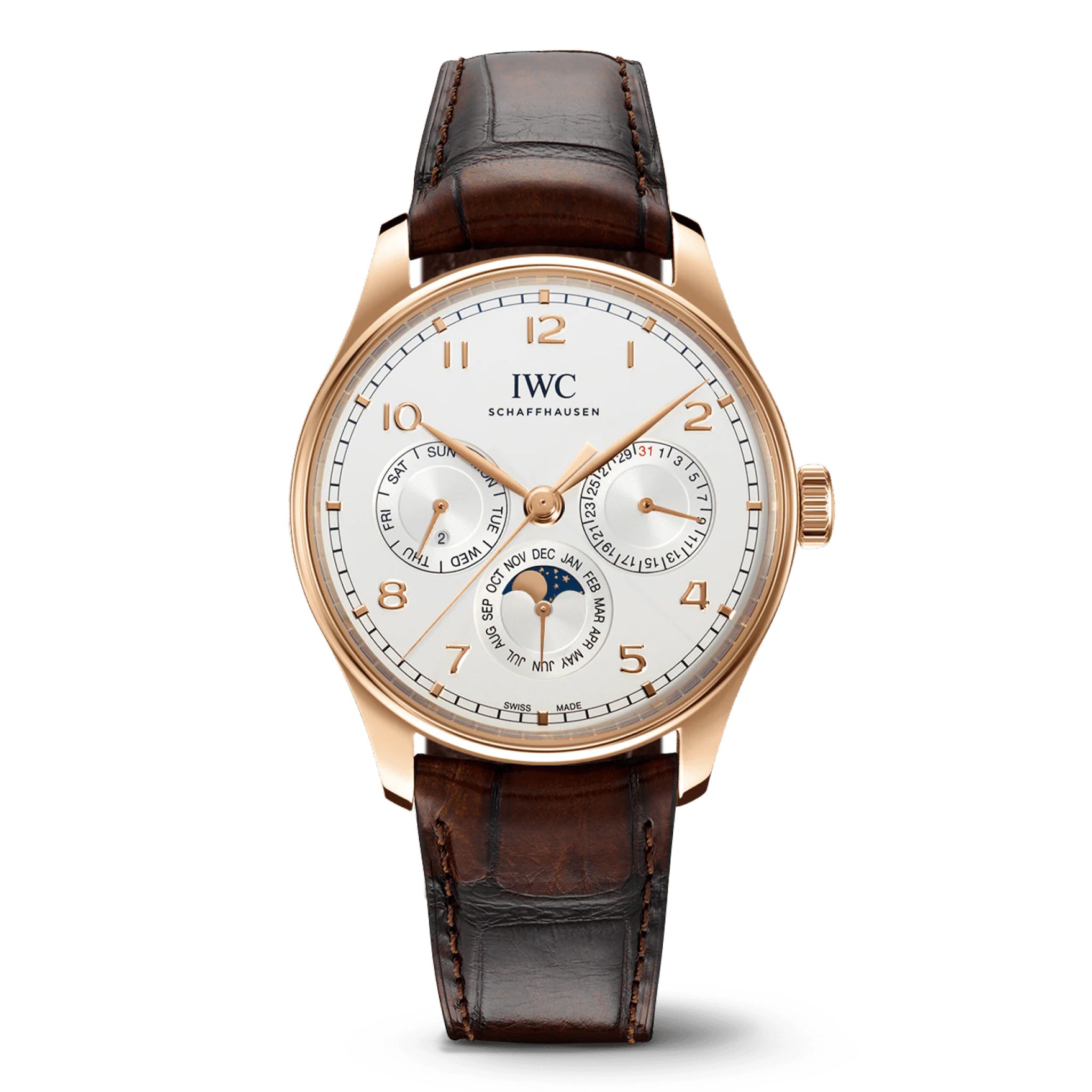 IWC Portugieser Perpetual Calendar 42 Watch, 42.4mm White Dial, IW344202
