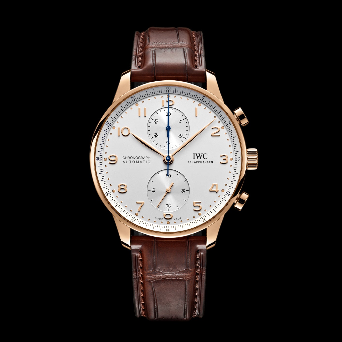 IWC Portugieser Chronograph Watch, 41mm Silver Dial, IW371611