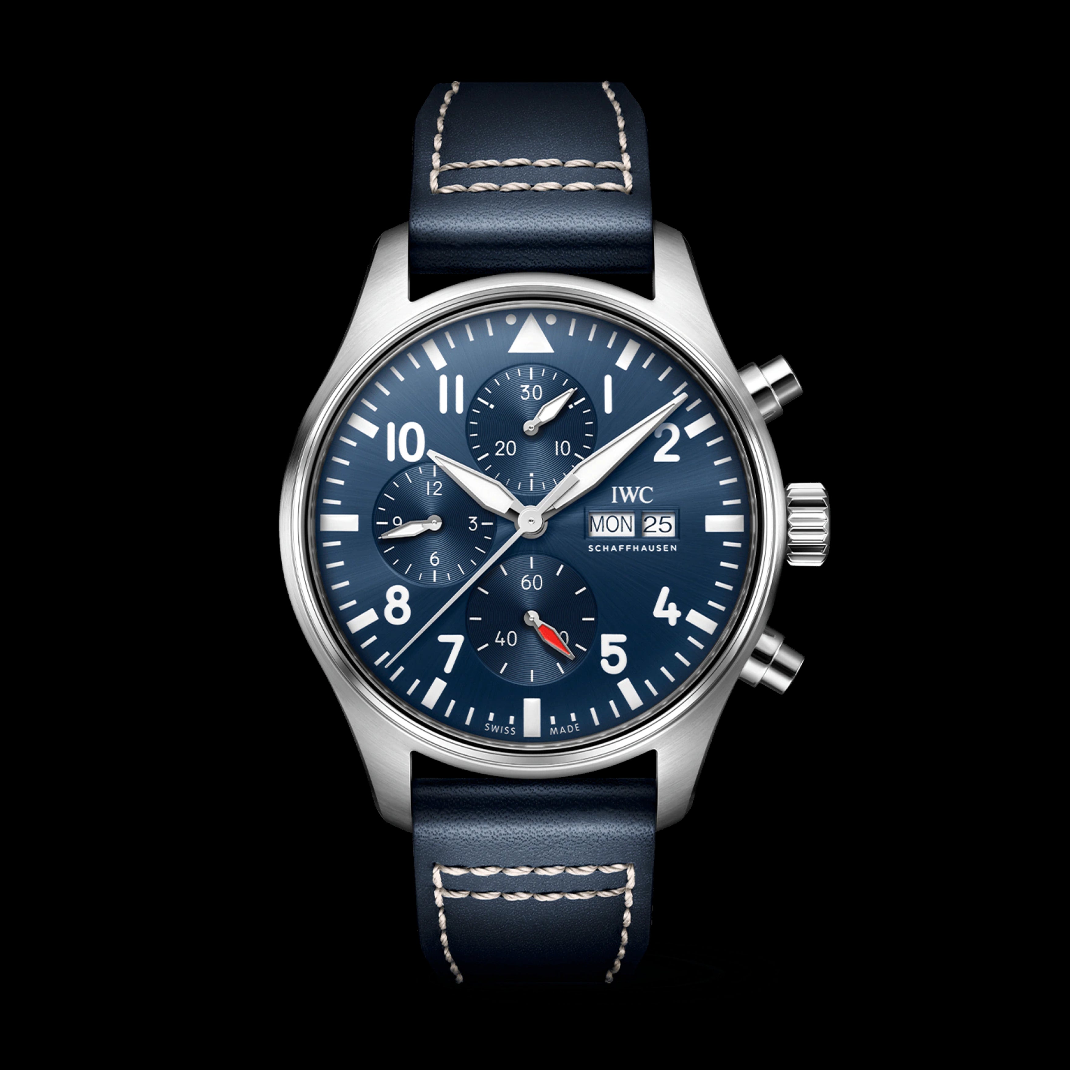 Iwc pilot blue dial hot sale