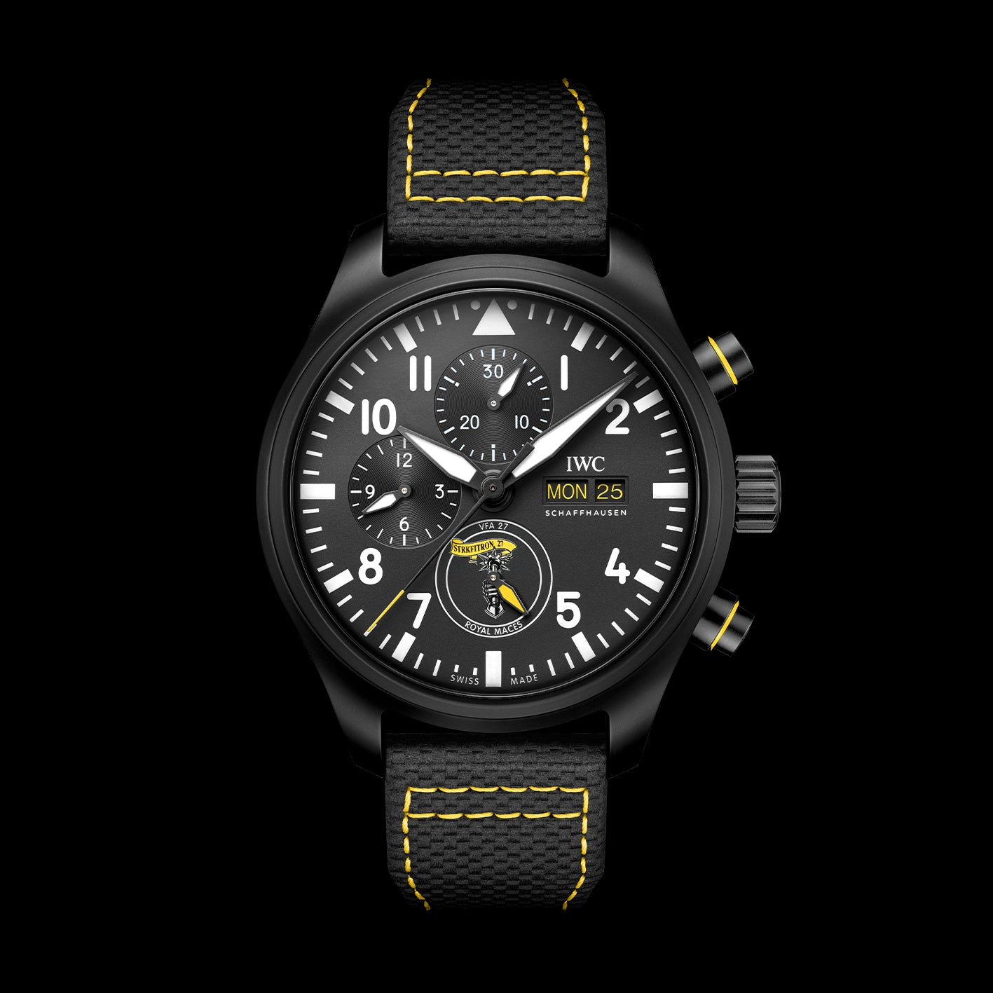 IWC Pilot’S Watch Chronograph Edition “Royal Maces Watch, 44.5mm Black Dial, IW389107