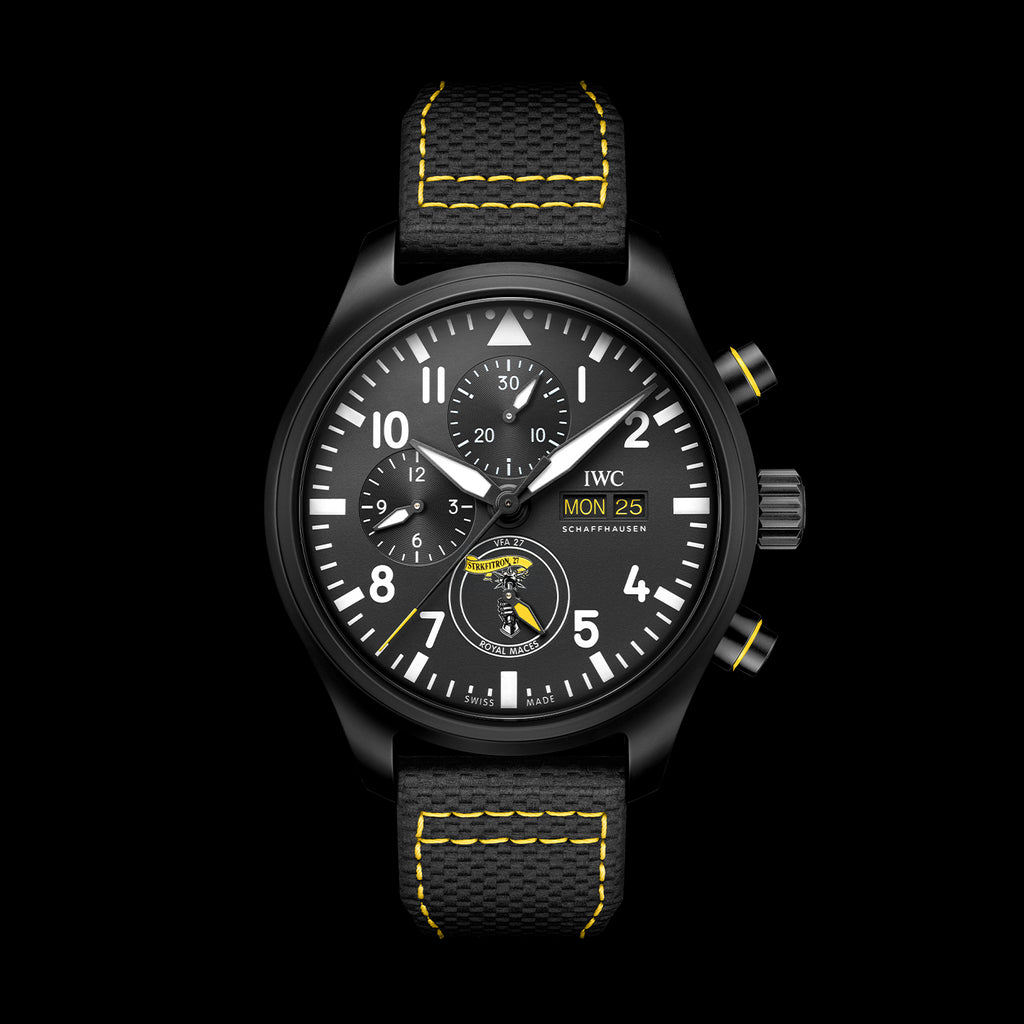 IWC Pilot S Watch Chronograph Edition Royal Maces Watch 44.5mm Black