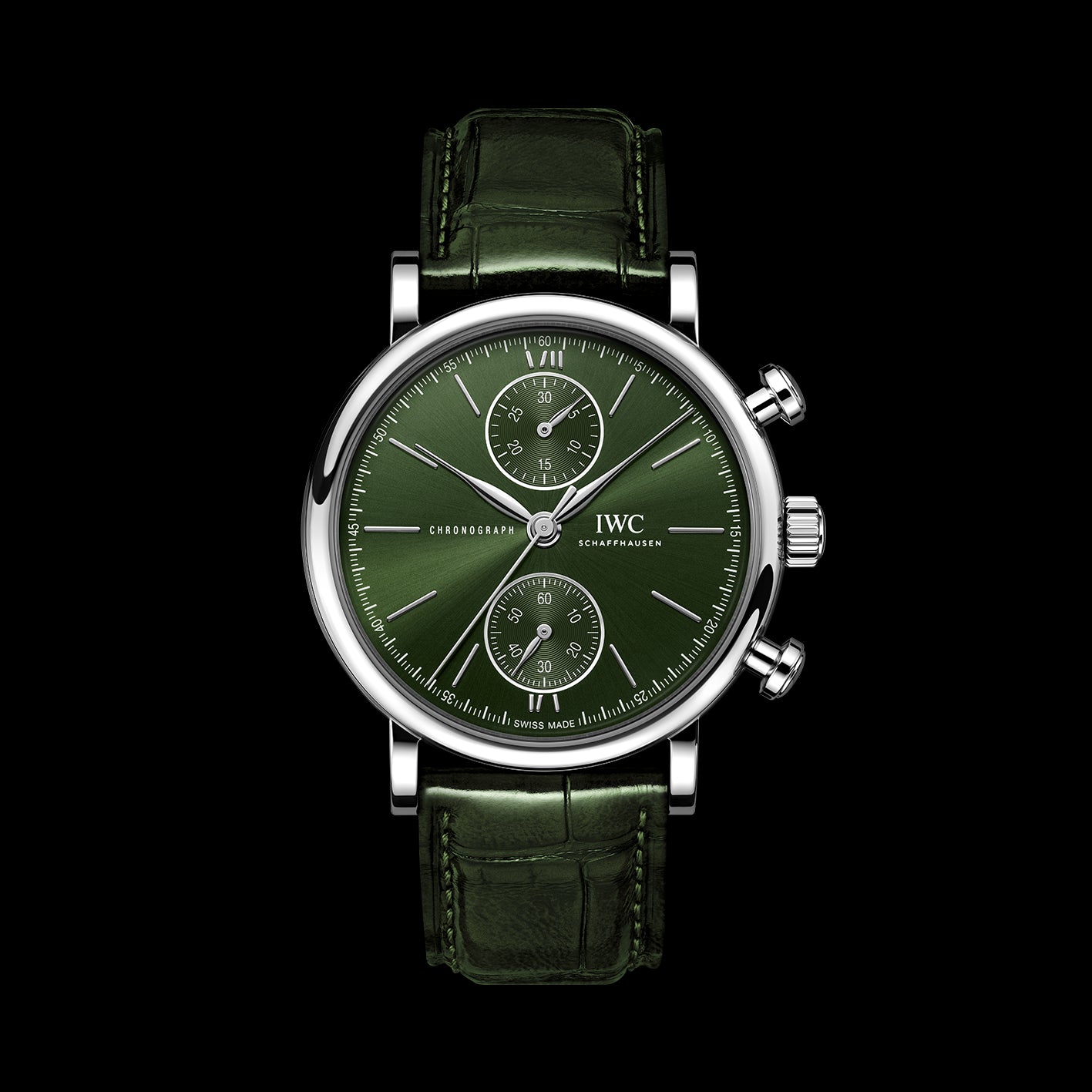 IWC Portofino Chronograph 39 Watch, 39mm Green Dial, IW391405