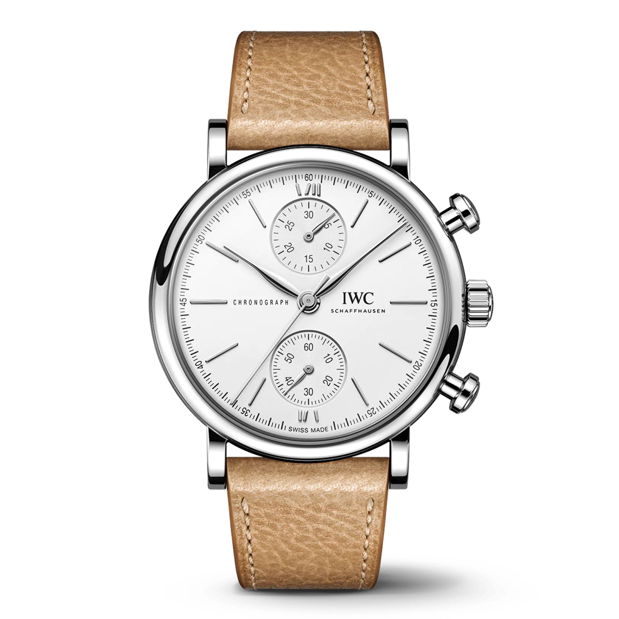 IWC Portofino Chronograph 39 Watch, 39mm White Dial, IW391502