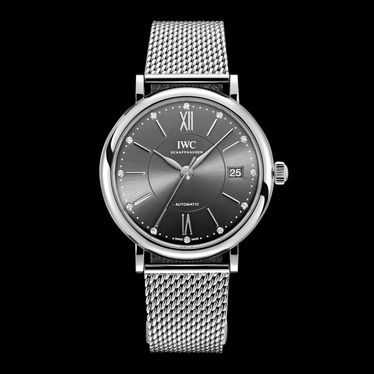 IWC Portofino Automatic 37 Watch, 37mm Grey Dial, IW458110