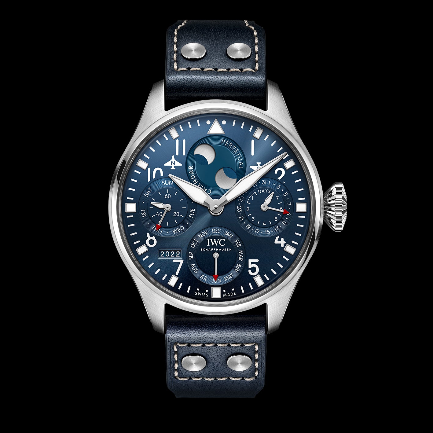 IWC Big Pilot’S Watch Perpetual Calendar Watch, 46.2mm Blue Dial, IW503605