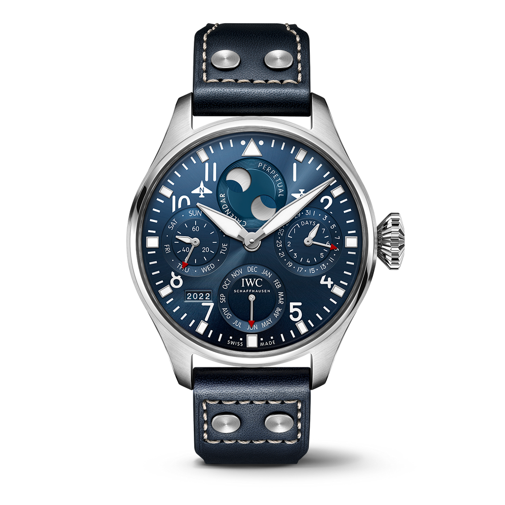IWC Big Pilot'S Watch Perpetual Calendar Watch, 46.2mm Blue Dial, IW50