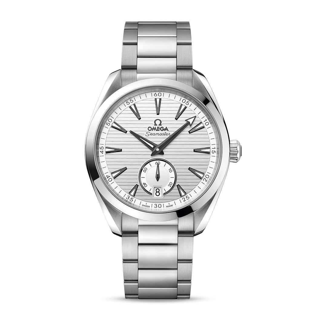 Omega Seamaster Aqua Terra 150M Co-Axial Master Chronometer Small Seconds Watch, 41mm Silver Dial, 22010412102002