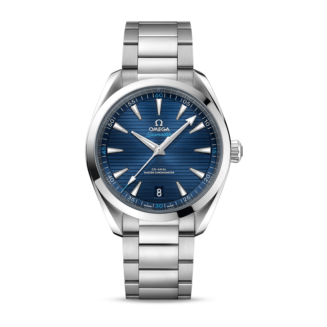 Omega Seamaster Aqua Terra 150M Co-Axial Master Chronometer Watch, 41mm Blue Dial, 22010412103001