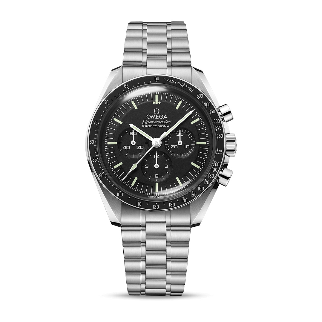 Omega Speedmaster Moonwatch Professional Co-Axial Master Chronometer Chronograph Watch, 42mm Black Dial, 31030425001001