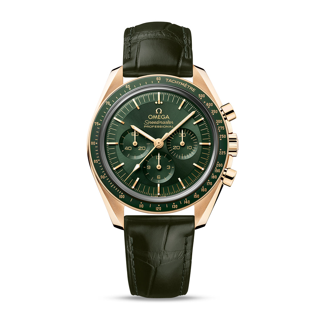 Omega Speedmaster Moonwatch Professional Co-Axial Master Chronometer Chronograph Watch, 42mm Green Dial, 31063425010001