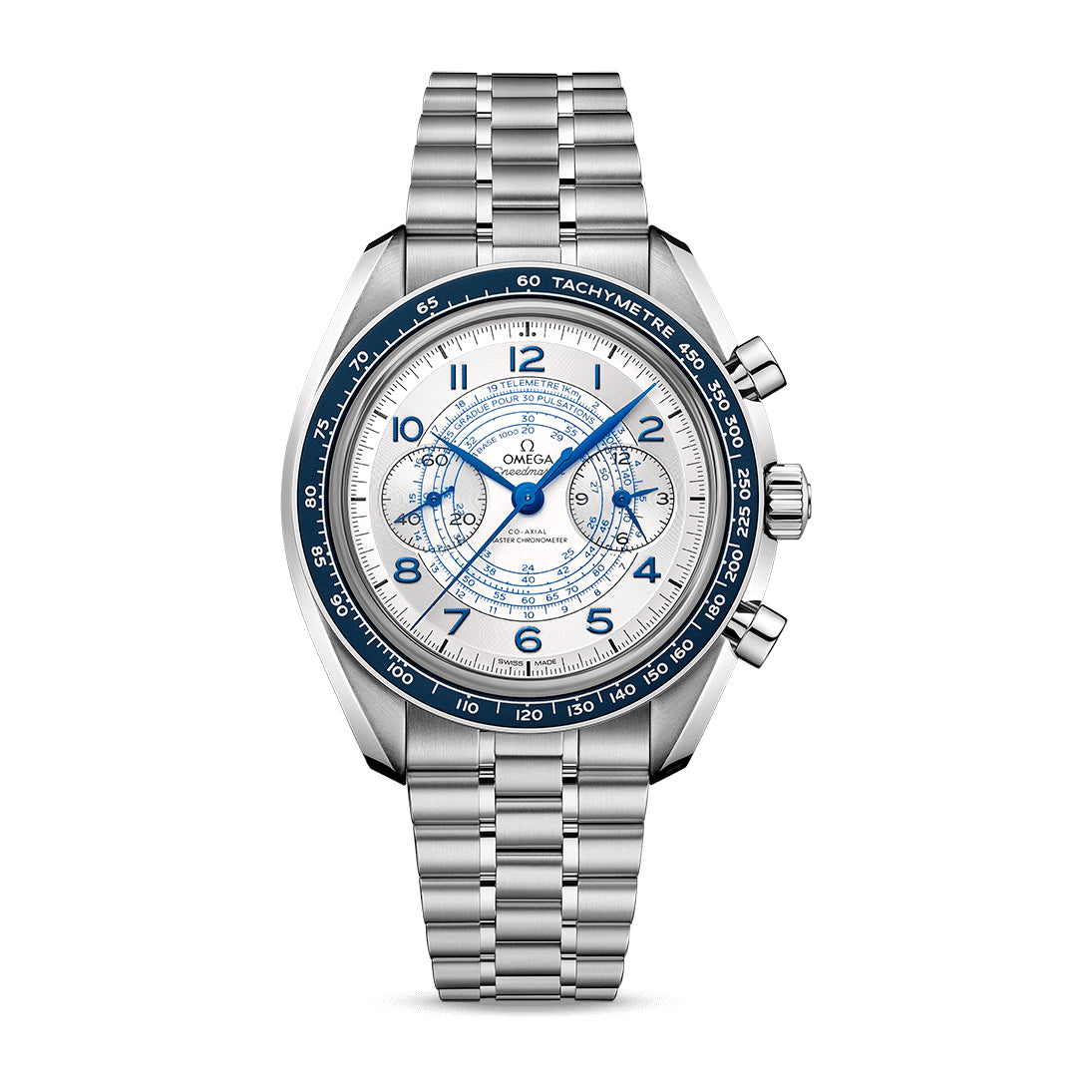 Omega Speedmaster Chronoscope Co-Axial Master Chronometer Chronograph Watch, 43mm Silver Dial, 32930435102001