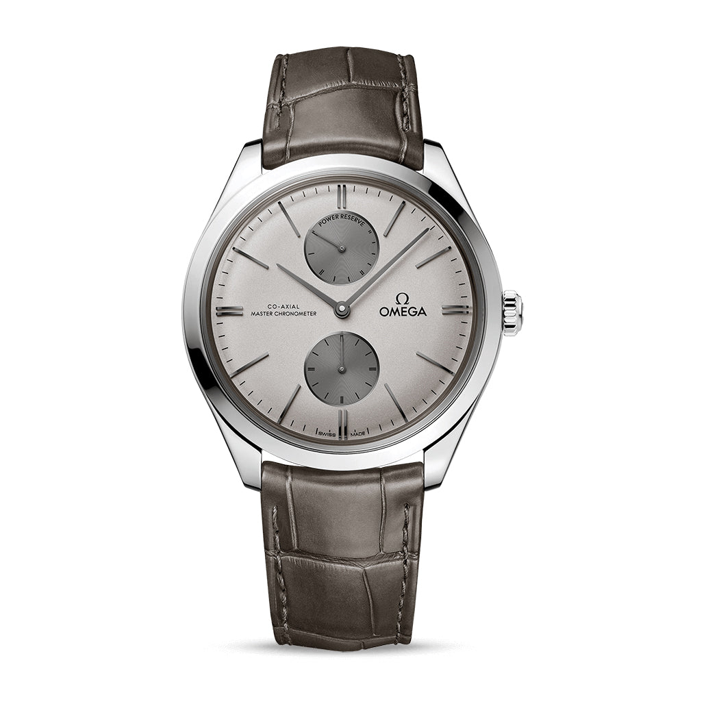 Omega De Ville Trésor Co-Axial Master Chronometer Power Reserve Watch, 40mm Silver Dial, 43513402206001