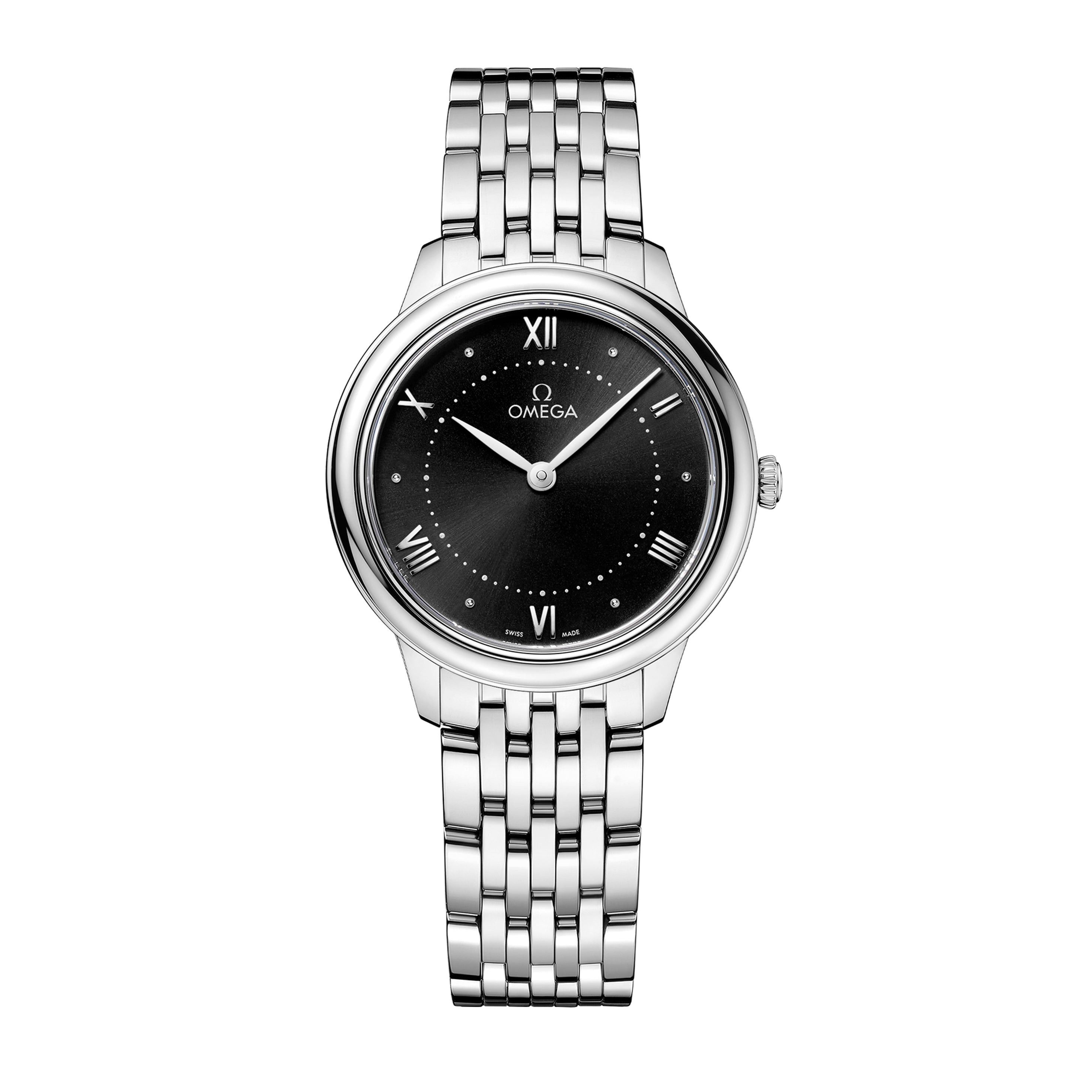 Omega De Ville Prestige Watch, 30mm Black Dial, 43410306001001