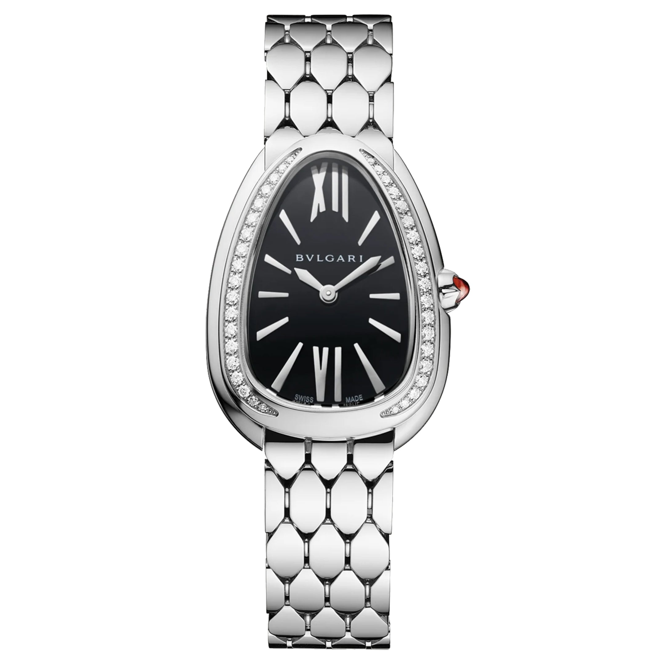 Bulgari Serpenti Seduttori Watch, 33mm Black Dial, 103449