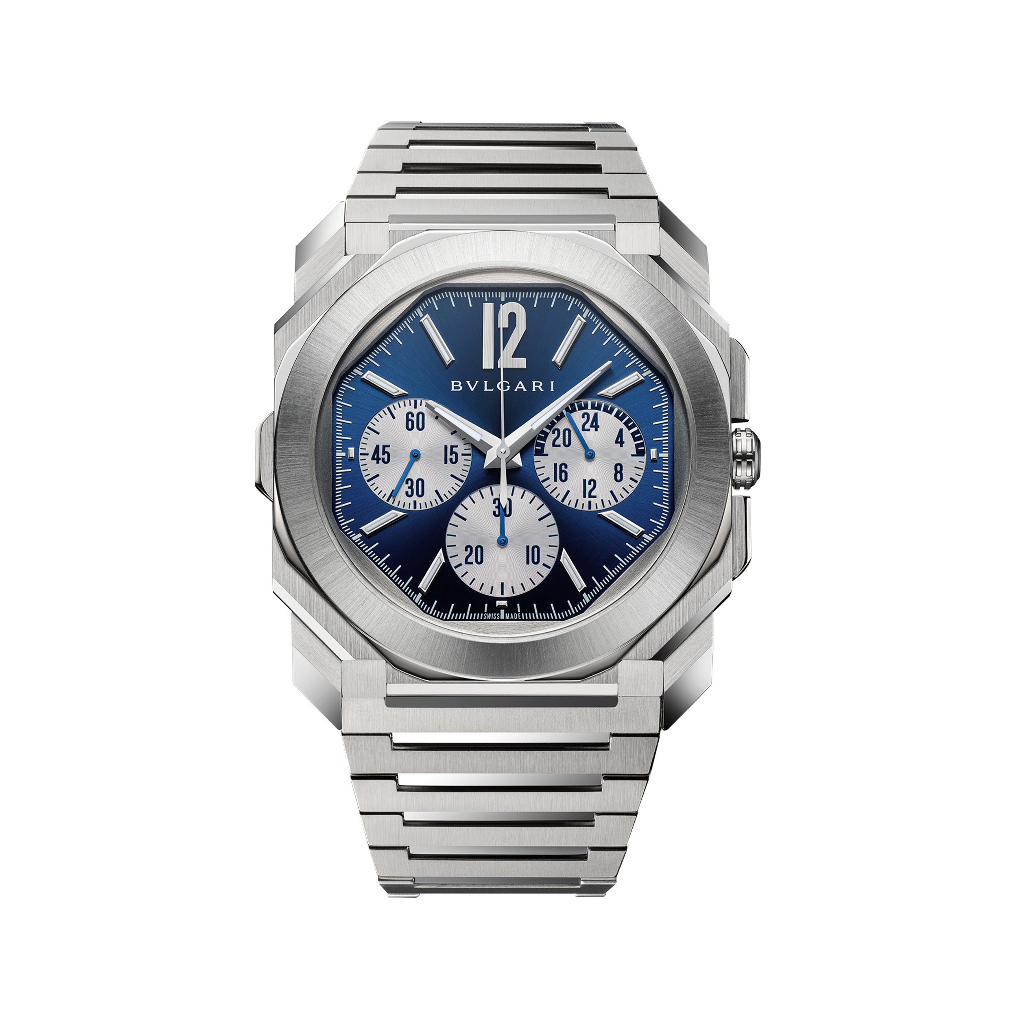 Bulgari Octo Finissimo Watch 43mm Blue Dial 103467