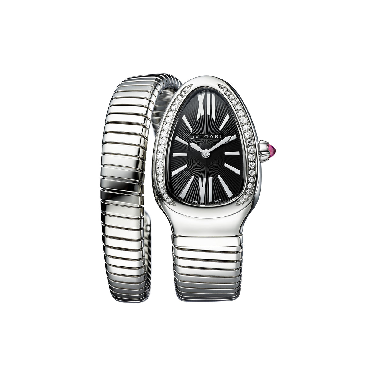 Bvlgari Tubogas Watch SS YG Quartz Black BVLGARI Tubogas BB262TS  main image 2