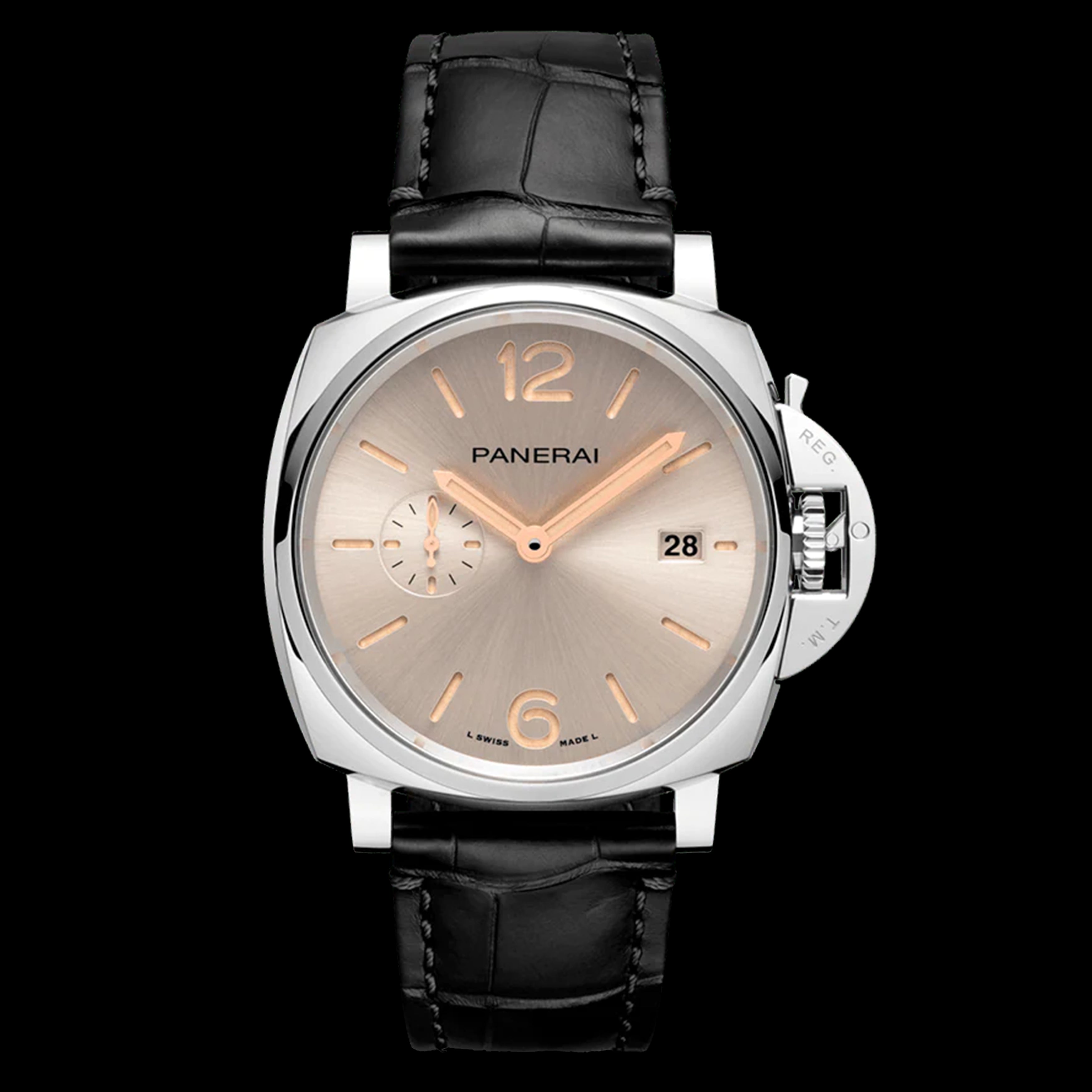 Panerai Luminor Due Watch 38mm Grey Dial PAM01249