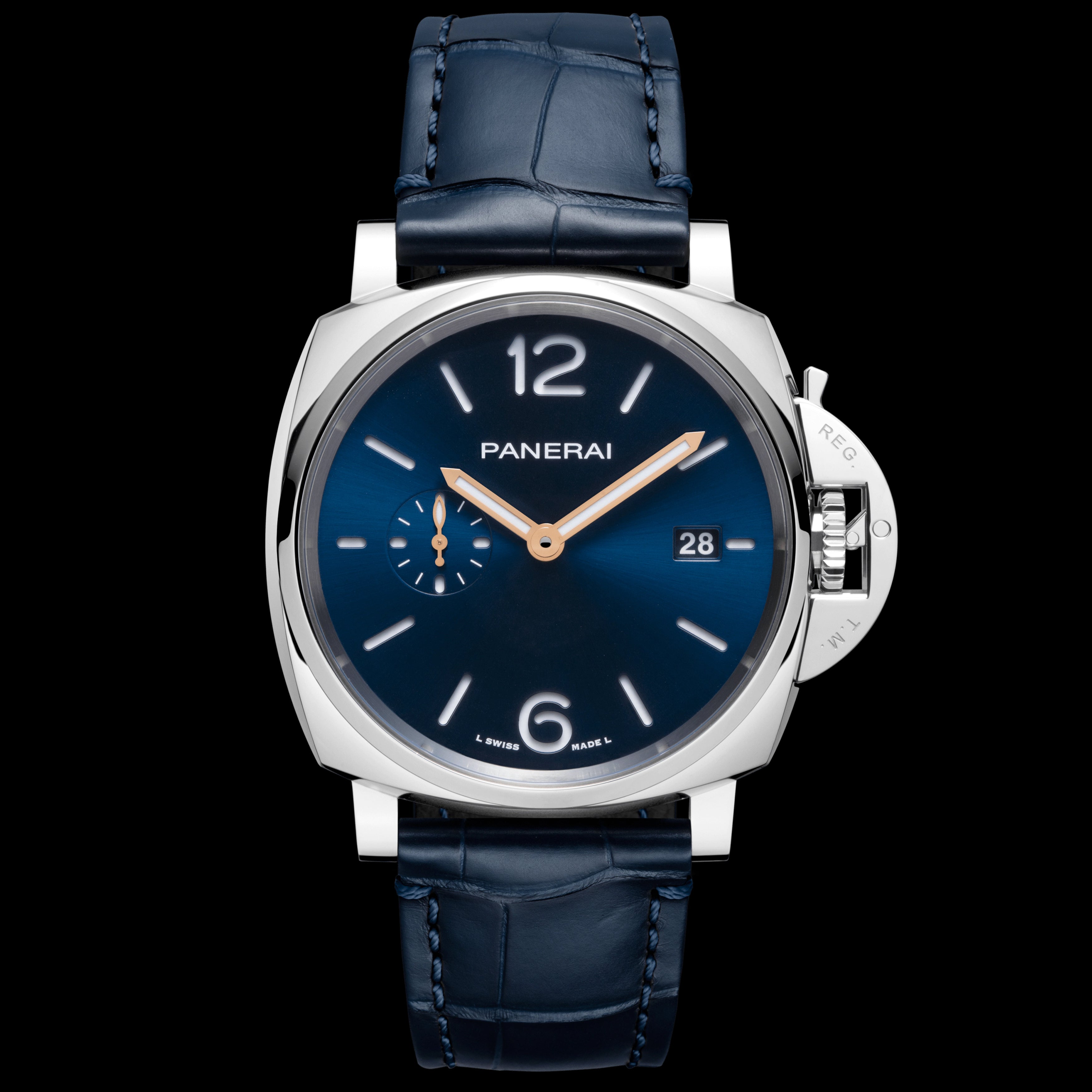 Panerai Luminor Due Watch 42mm Blue Dial PAM01274