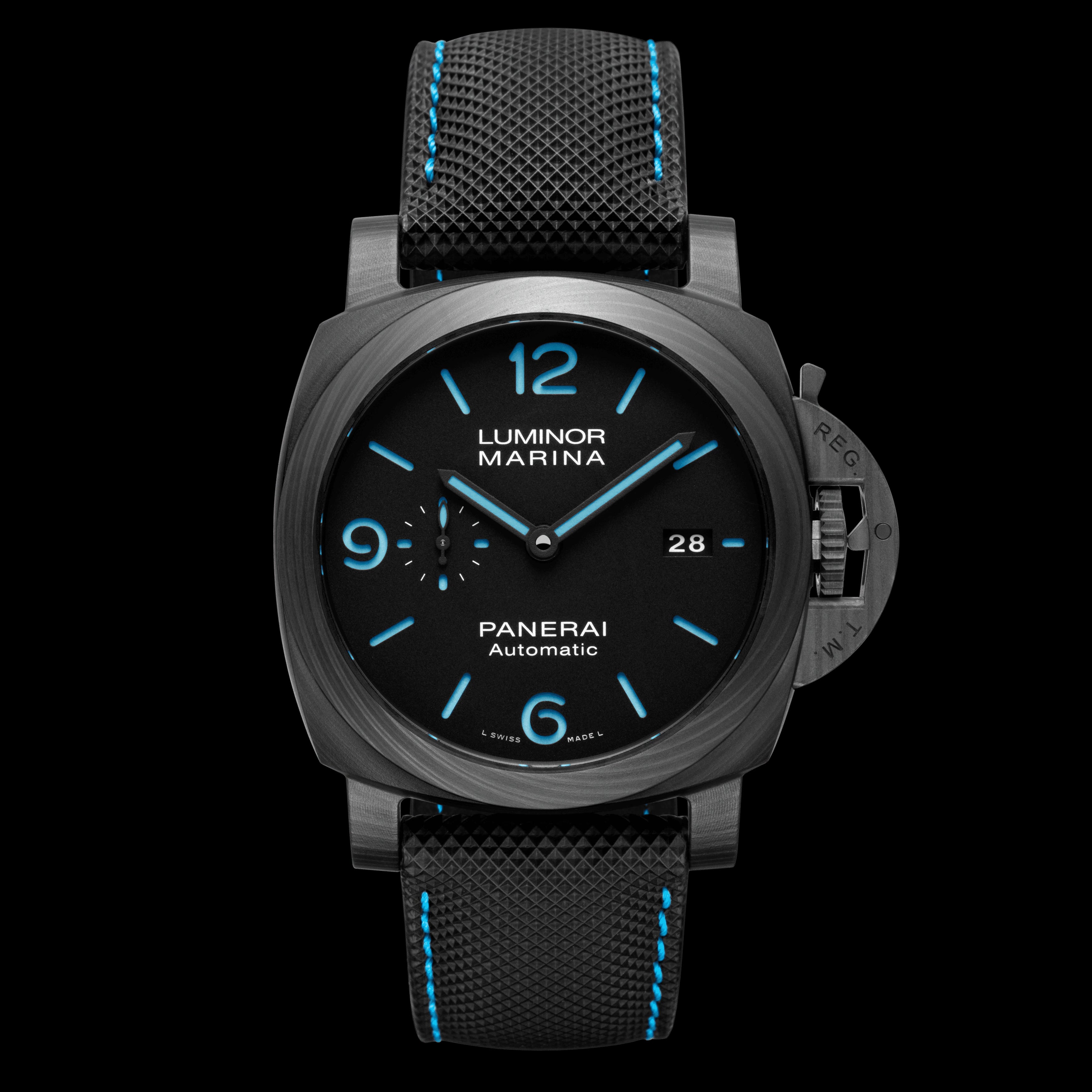 Panerai Luminor Marina Carbotech Watch 44mm Black Dial PAM01661