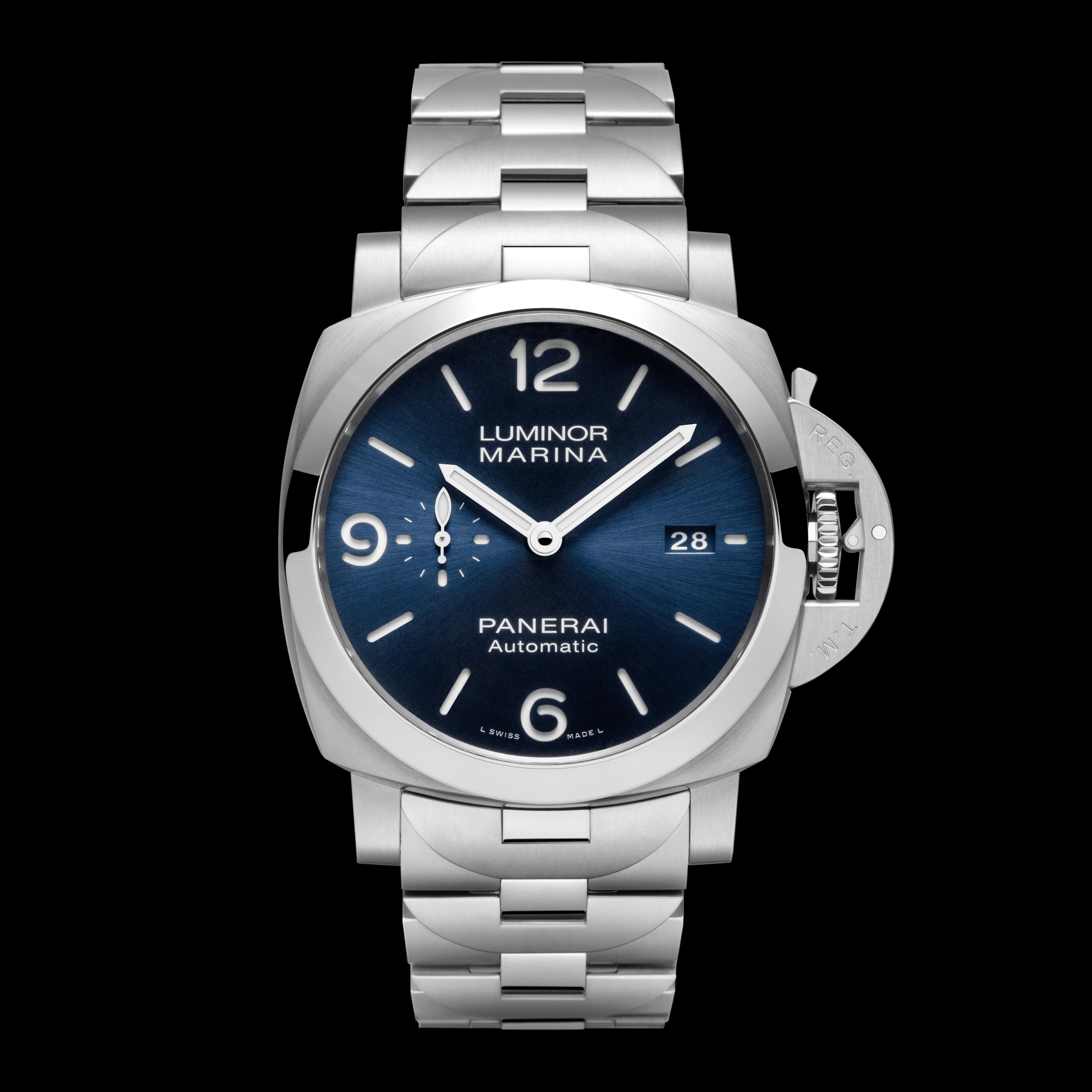 Panerai Luminor Marina Specchio Blu Watch 44mm Blue Dial PAM01316