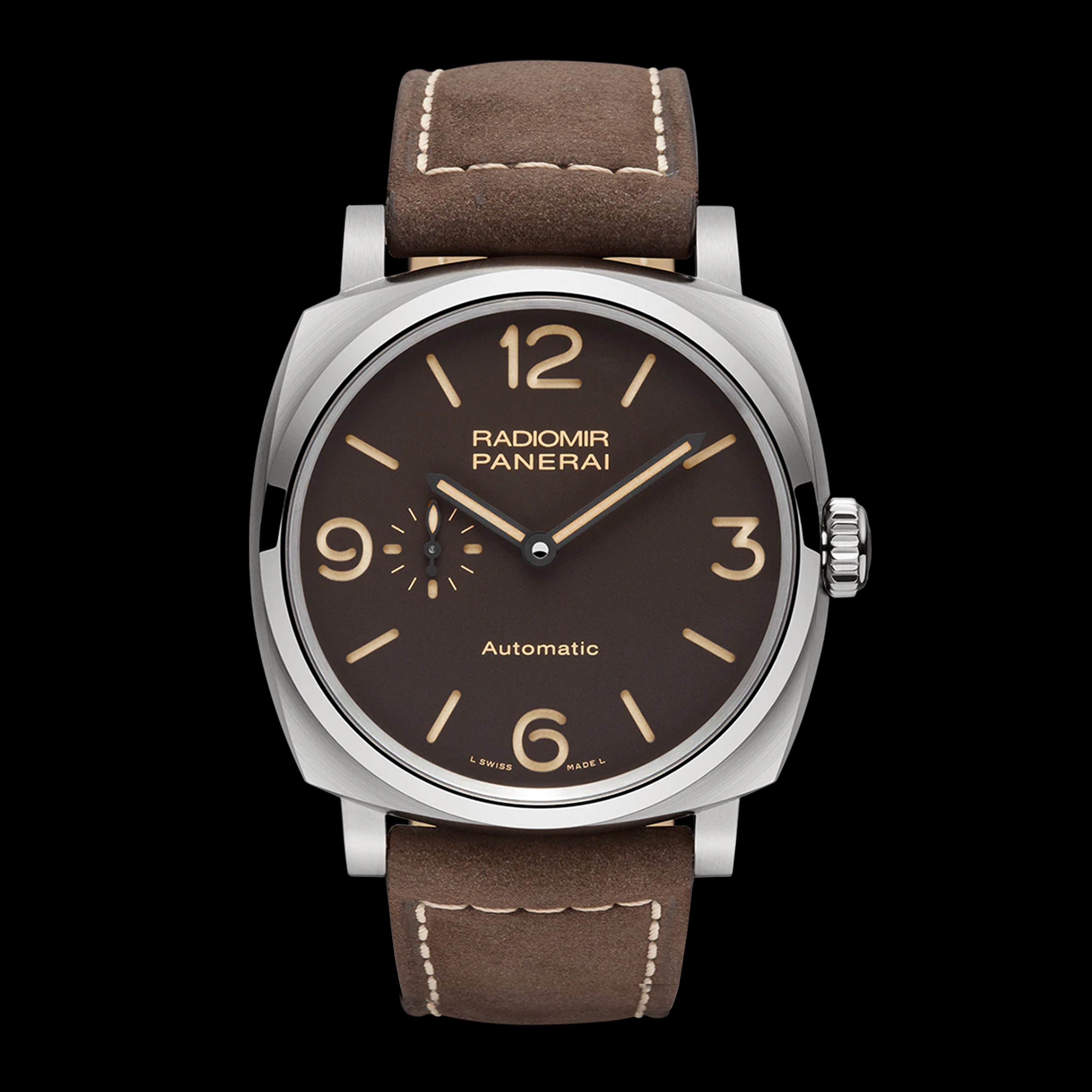 Panerai Radiomir Watch, 45mm Brown Dial, PAM00619