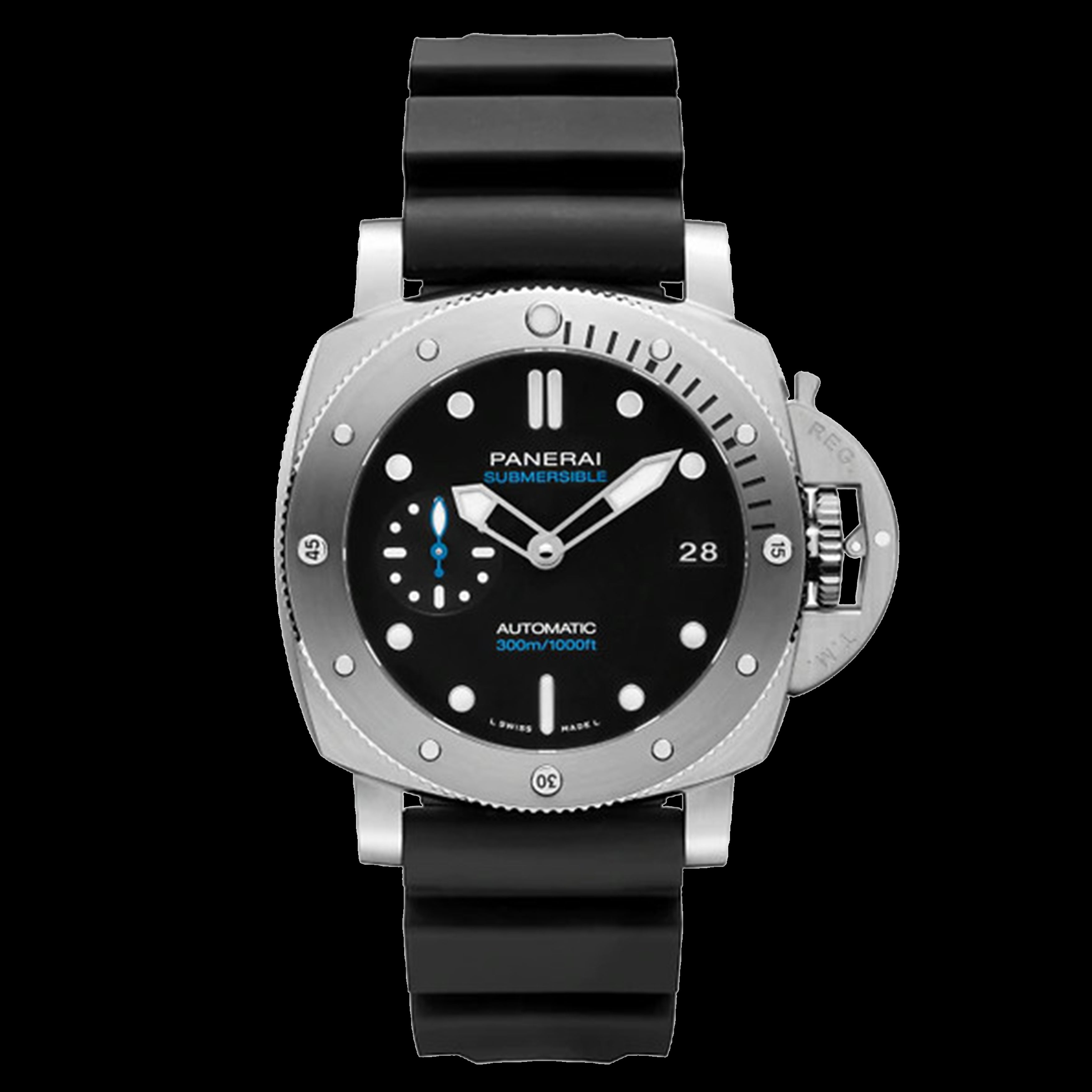 Panerai Submersible Watch 42mm Black Dial PAM00973