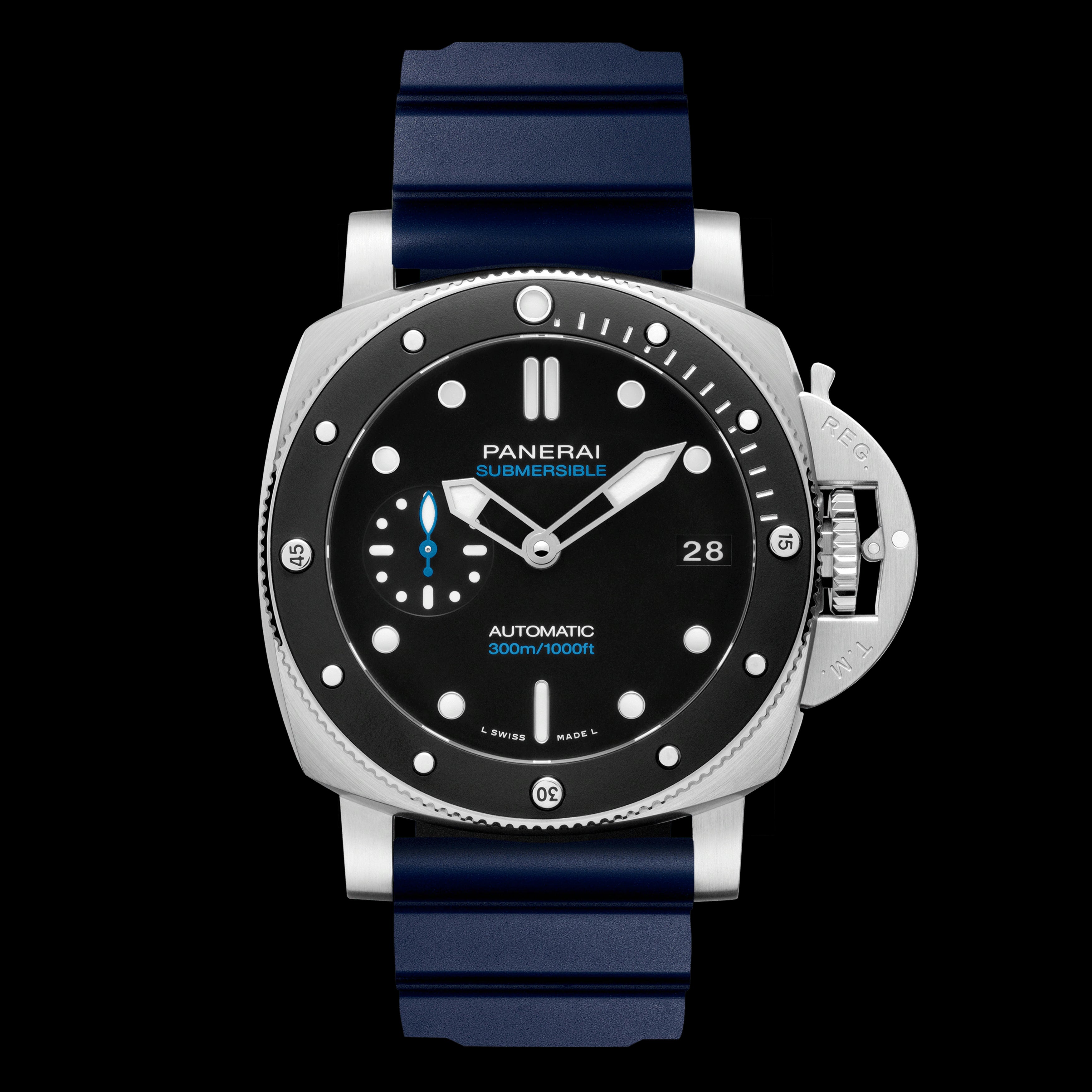 Panerai Submersible Watch 42mm Black Dial PAM01683