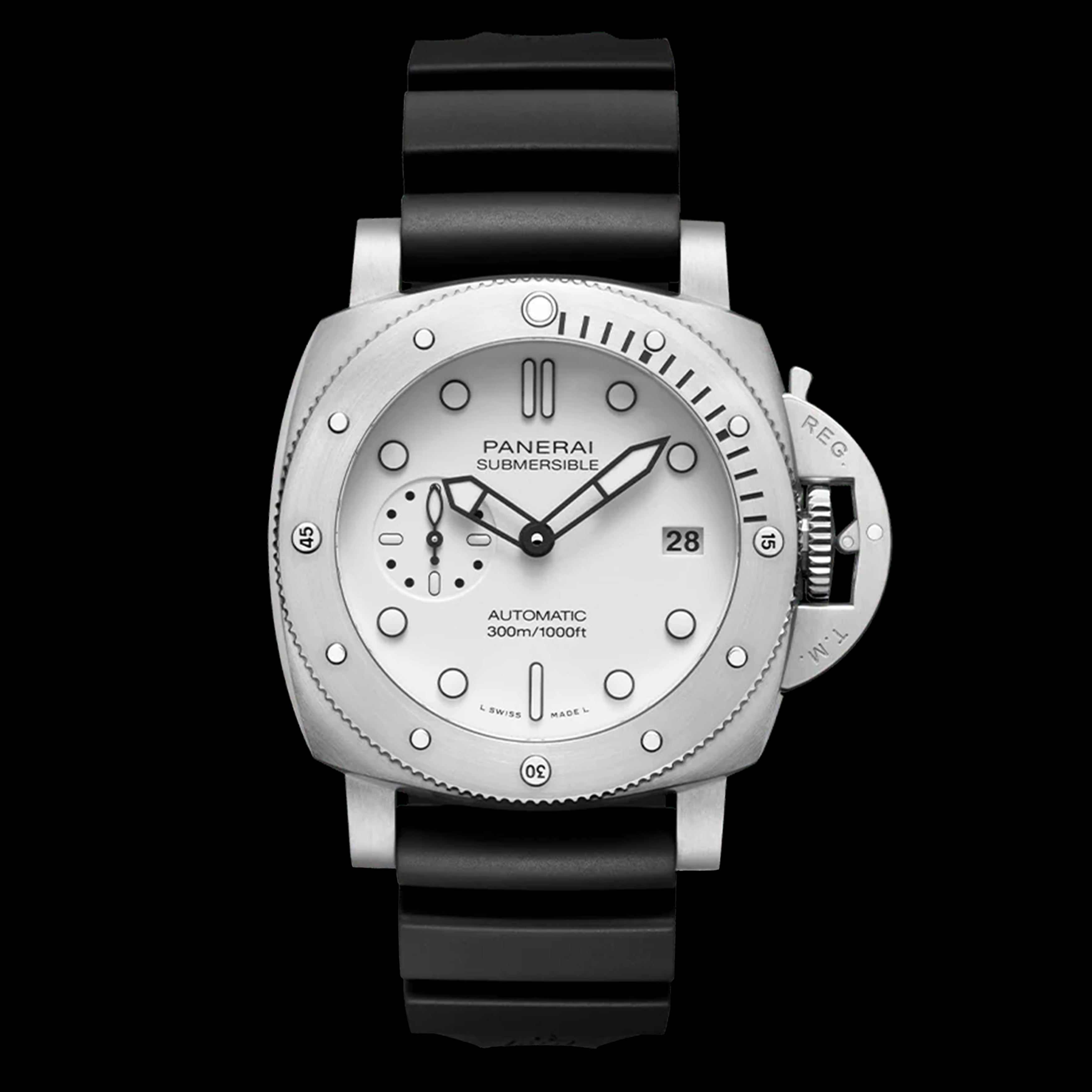 Panerai Submersible Bianco Watch, 44mm White Dial, PAM02223