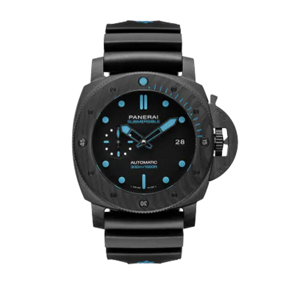 Panerai Submersible Carbotech Watch, 47mm Black Dial, PAM02616