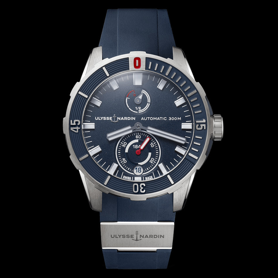 Ulysse Nardin Diver Chronometer Watch, 44mm Blue Dial, 1183-170-3/93