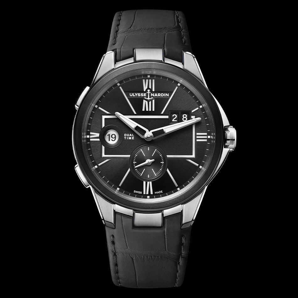 Ulysse Nardin Blast Dual Time Watch, 42mm Black Dial, 243-20/42