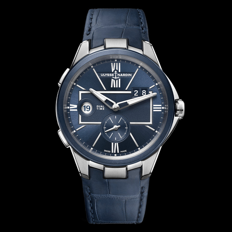 Ulysse Nardin Blast Dual Time Watch, 42mm Blue Dial, 243-20/43