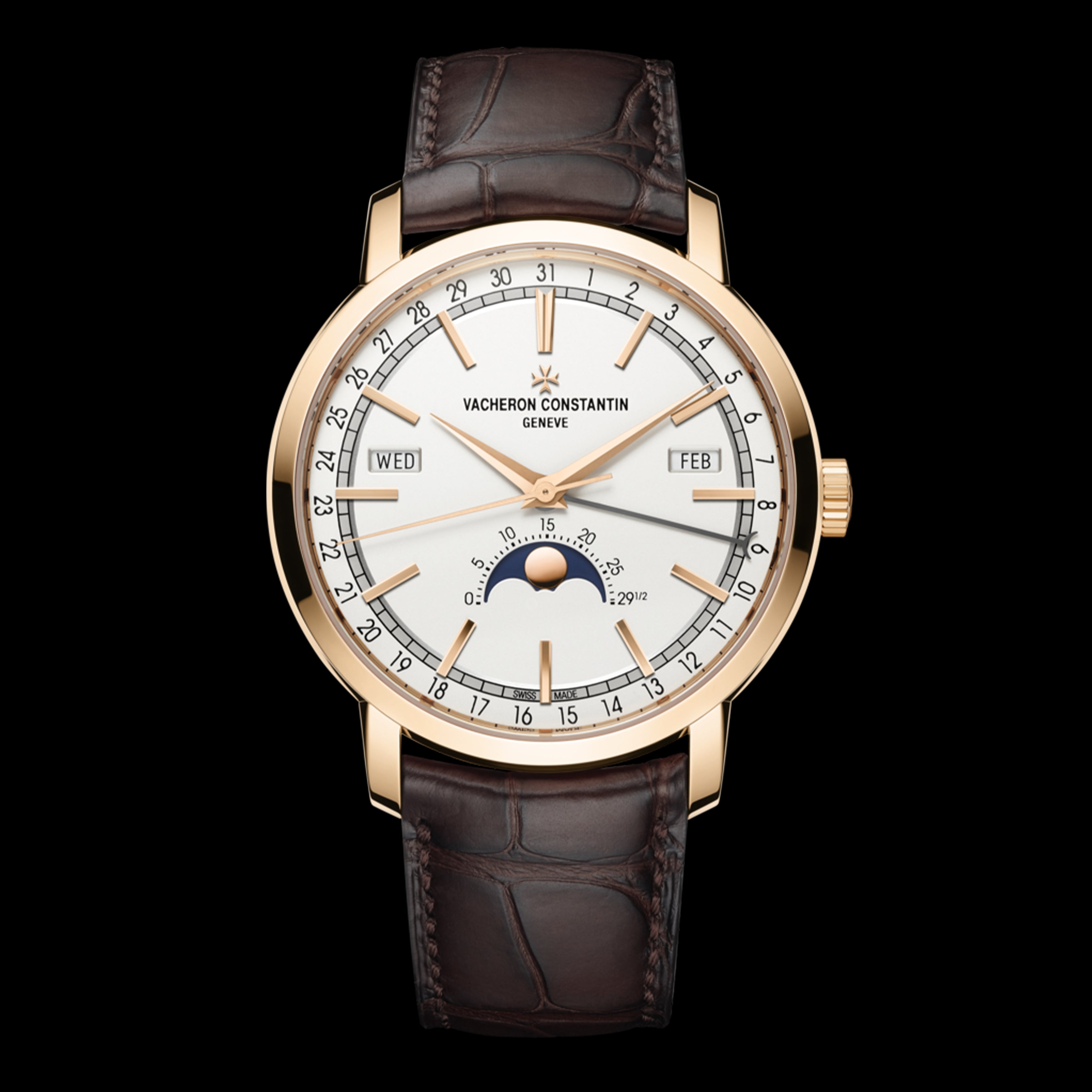 Vacheron Constantin Traditionnelle Complete Calendar Watch, 41mm White Dial, 4010T/000R-B344
