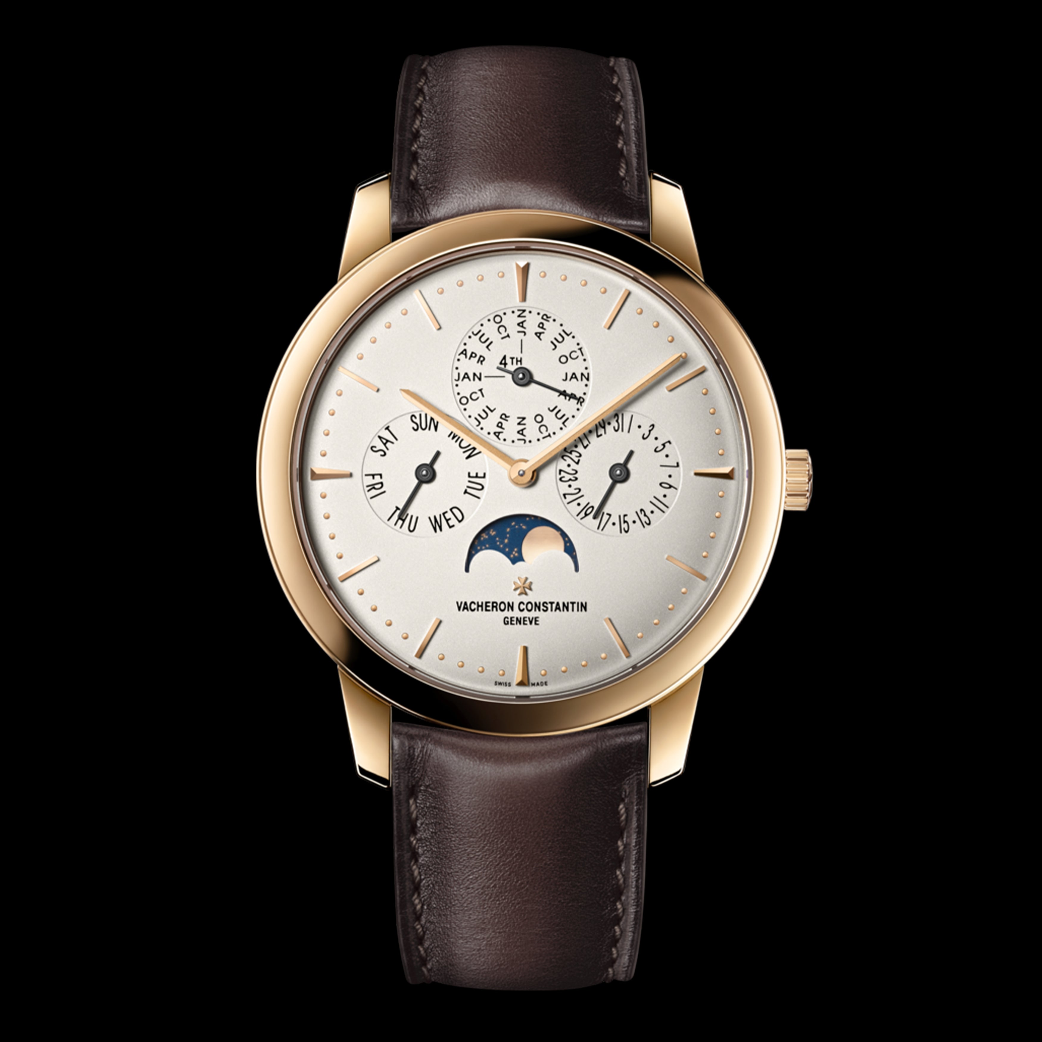 Vacheron Constantin Patrimony Perpetual Calendar Ultra-Thin Watch, 41mm Silver Dial, 43175/000R-9687