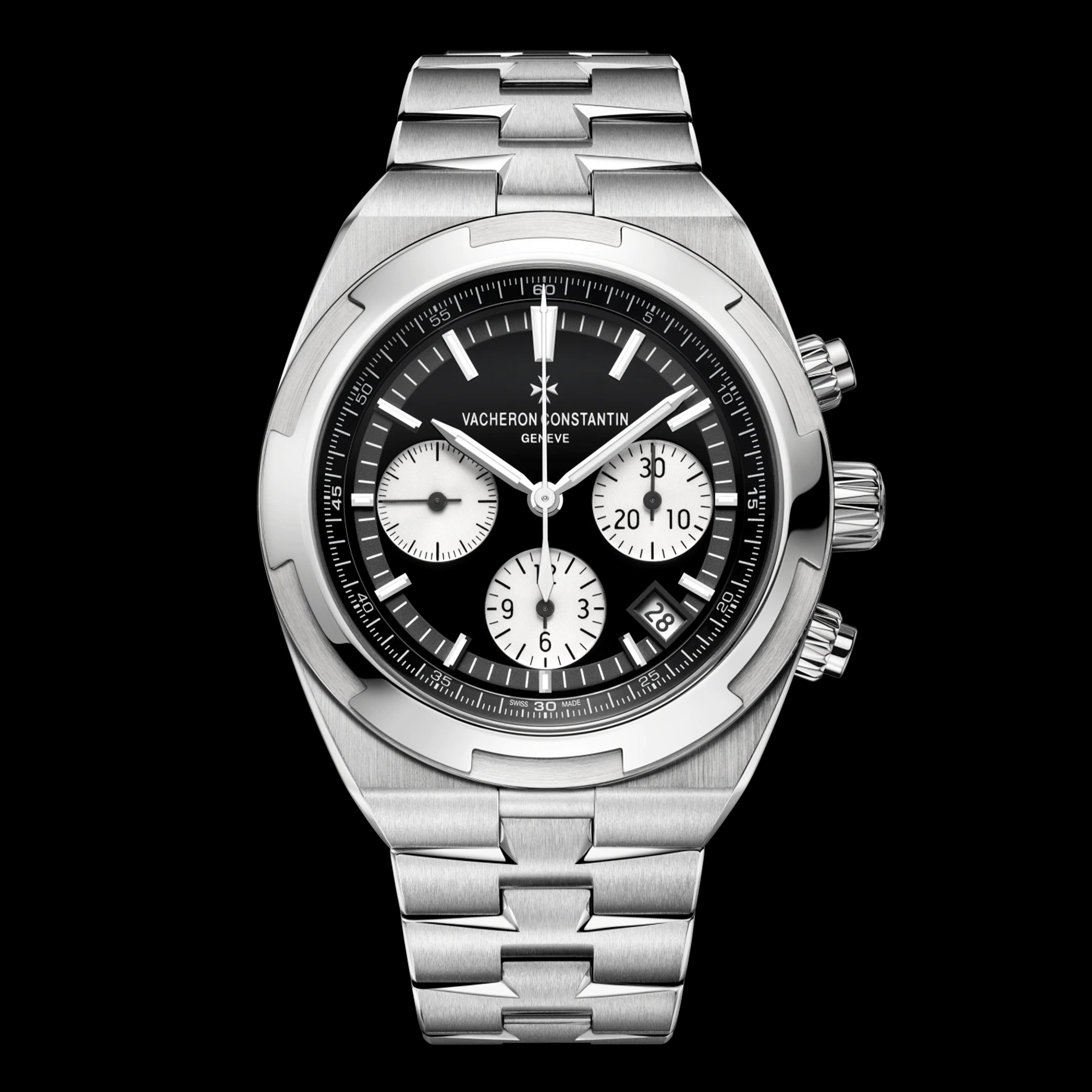 Vacheron Constantin Overseas Chronograph Watch 42.5mm Black Dial 550